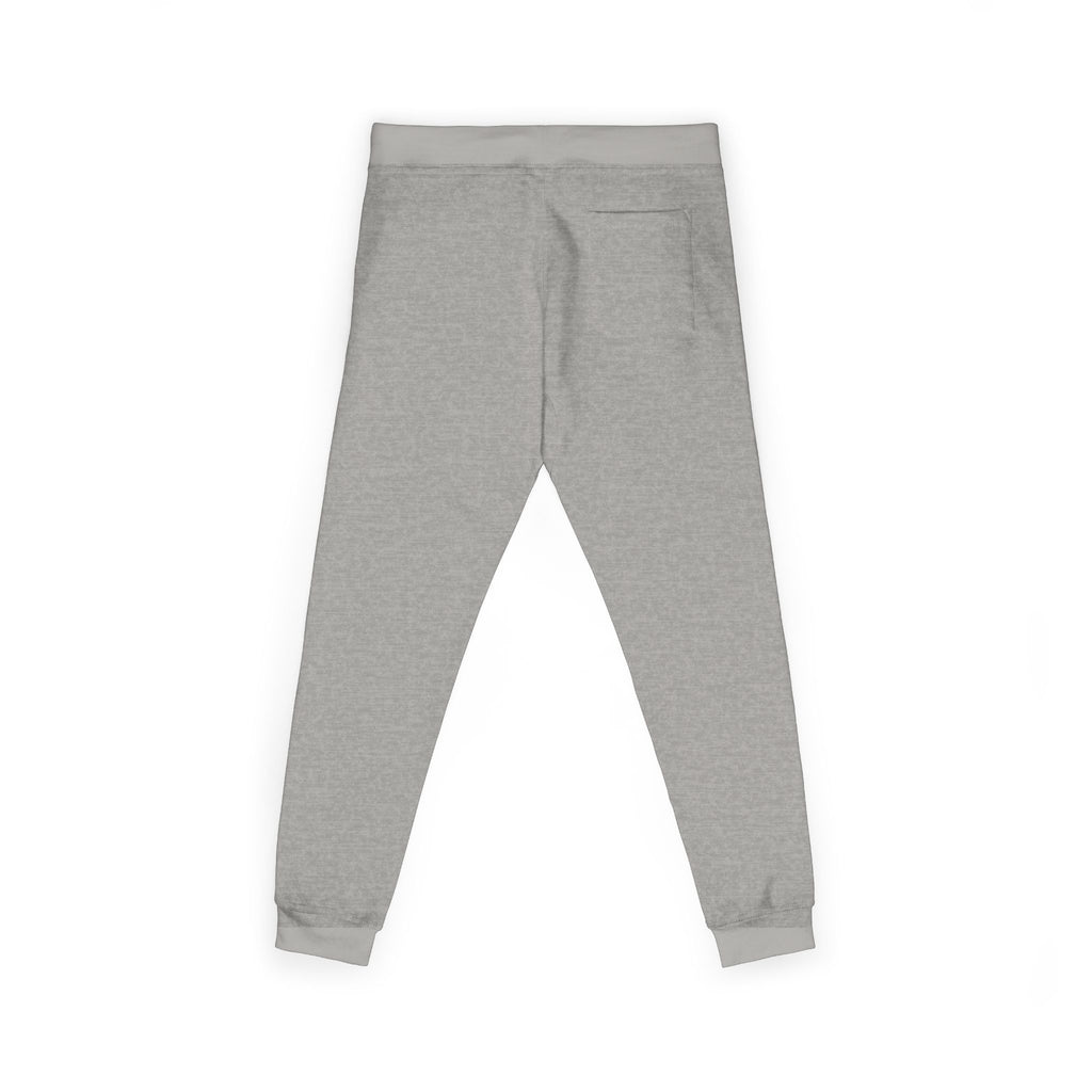 Embroidered 'Echo23' Fleece Sweatpants — Cozy White Joggers