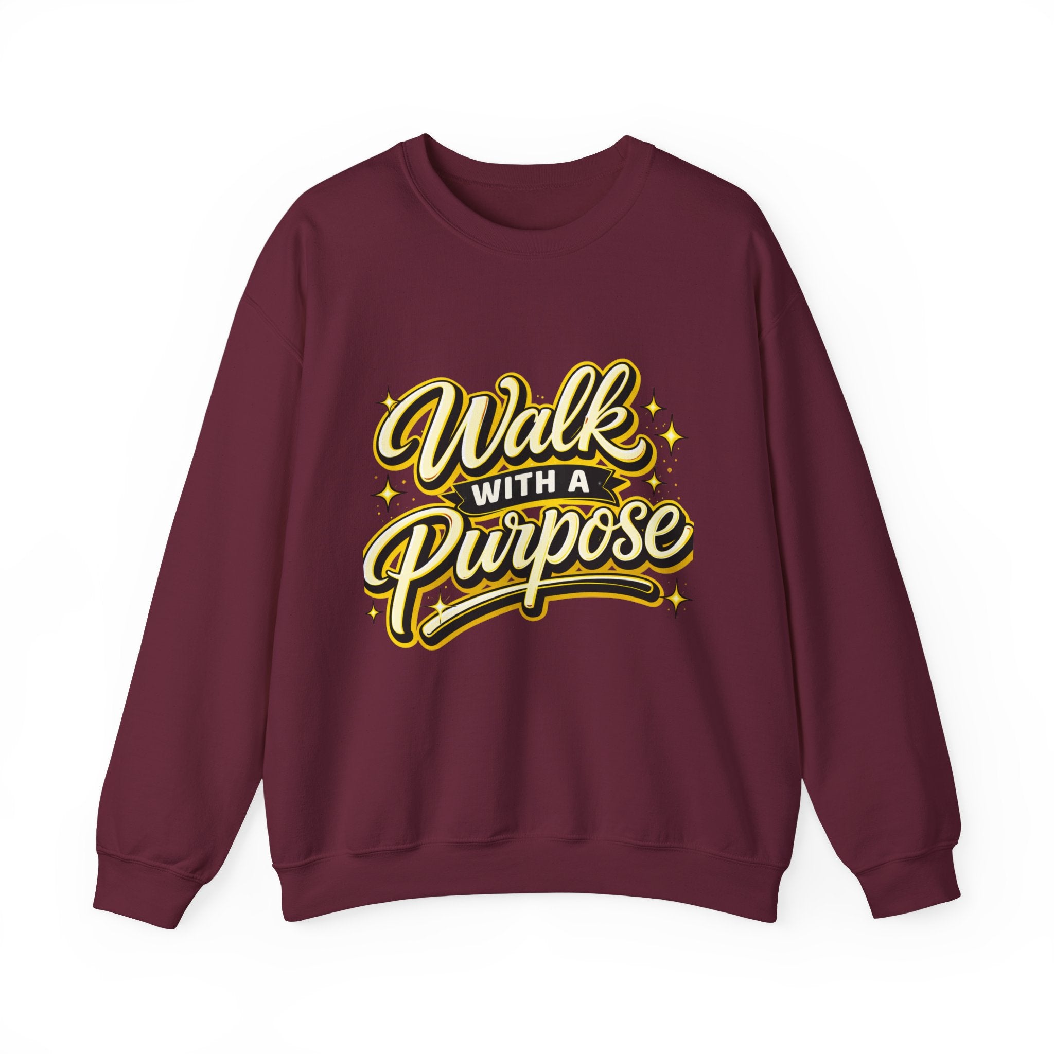 Walk With a Purpose Crewneck Sweatshirt — Inspirational Graphic Pullover