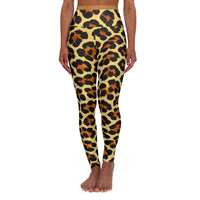 Leopard Patch High-Waist Yoga Leggings