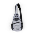 Hustle Don’t Come Easy Chest Bag — Urban Sling Pack with Motivational Graphic