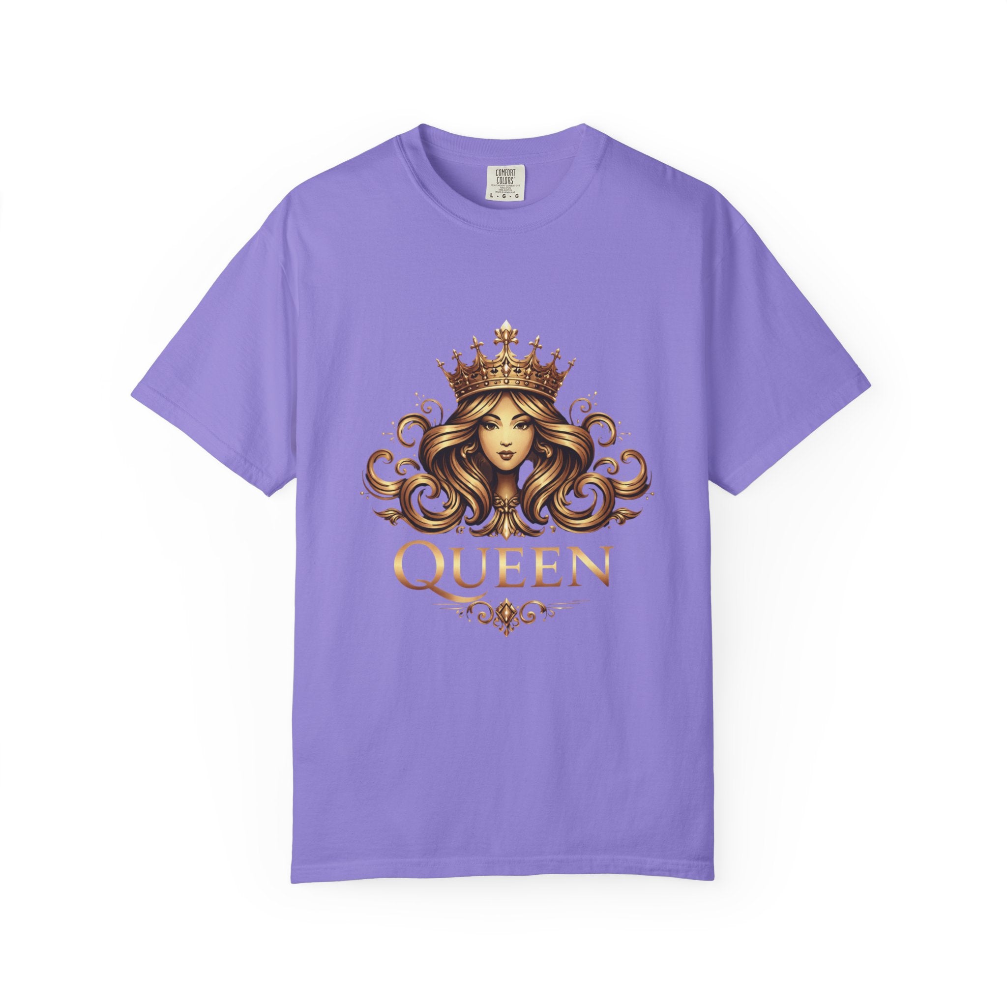 Queen Crown Graphic T-Shirt — Regal Women’s King/Queen Tee