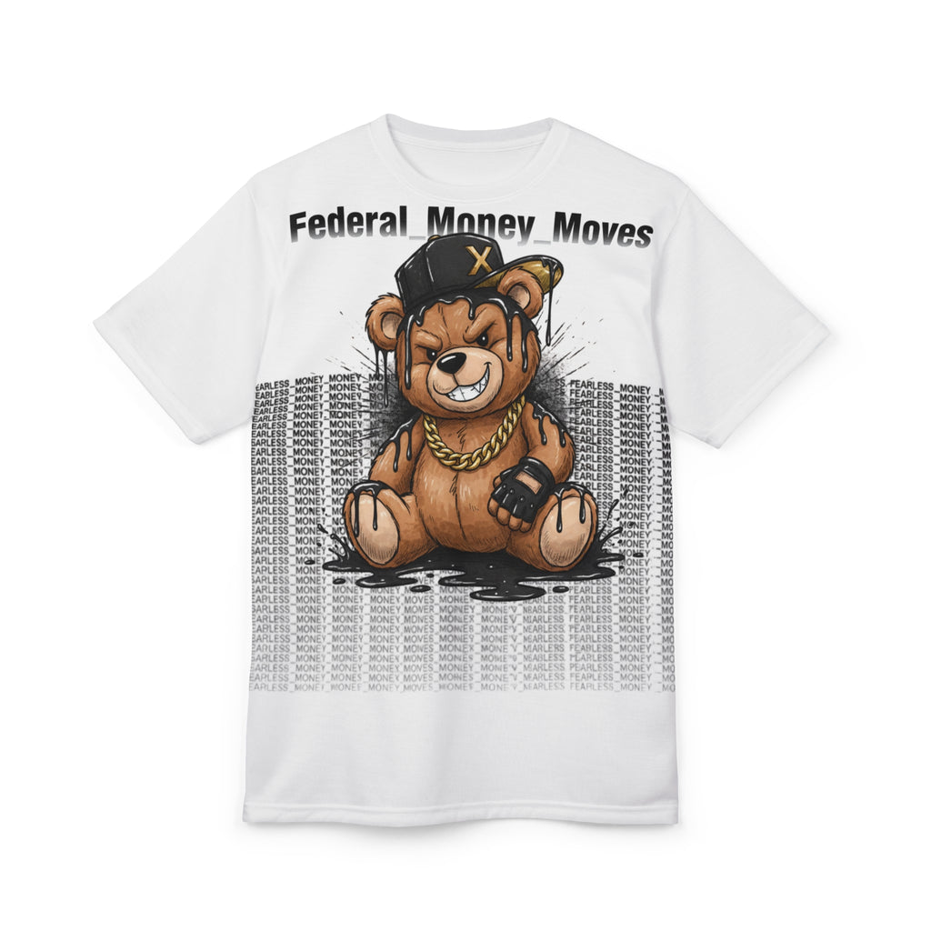 Bear Streetwear Tee — "Federal Money Moves" Graphic T‑Shirt