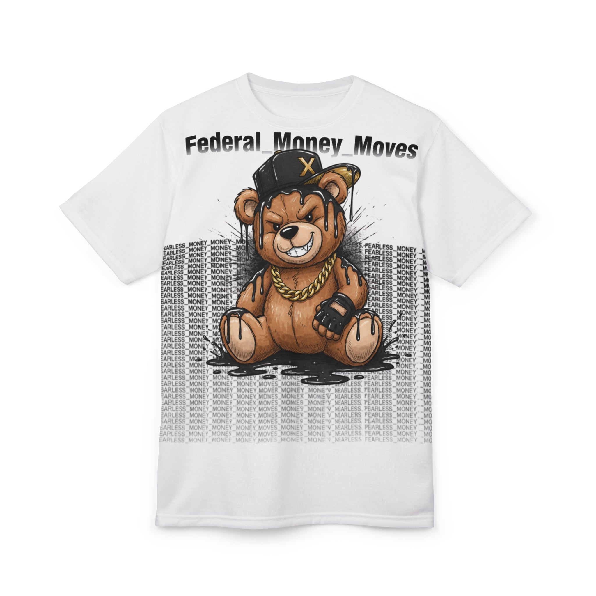 Bear Streetwear Tee — "Federal Money Moves" Graphic T‑Shirt