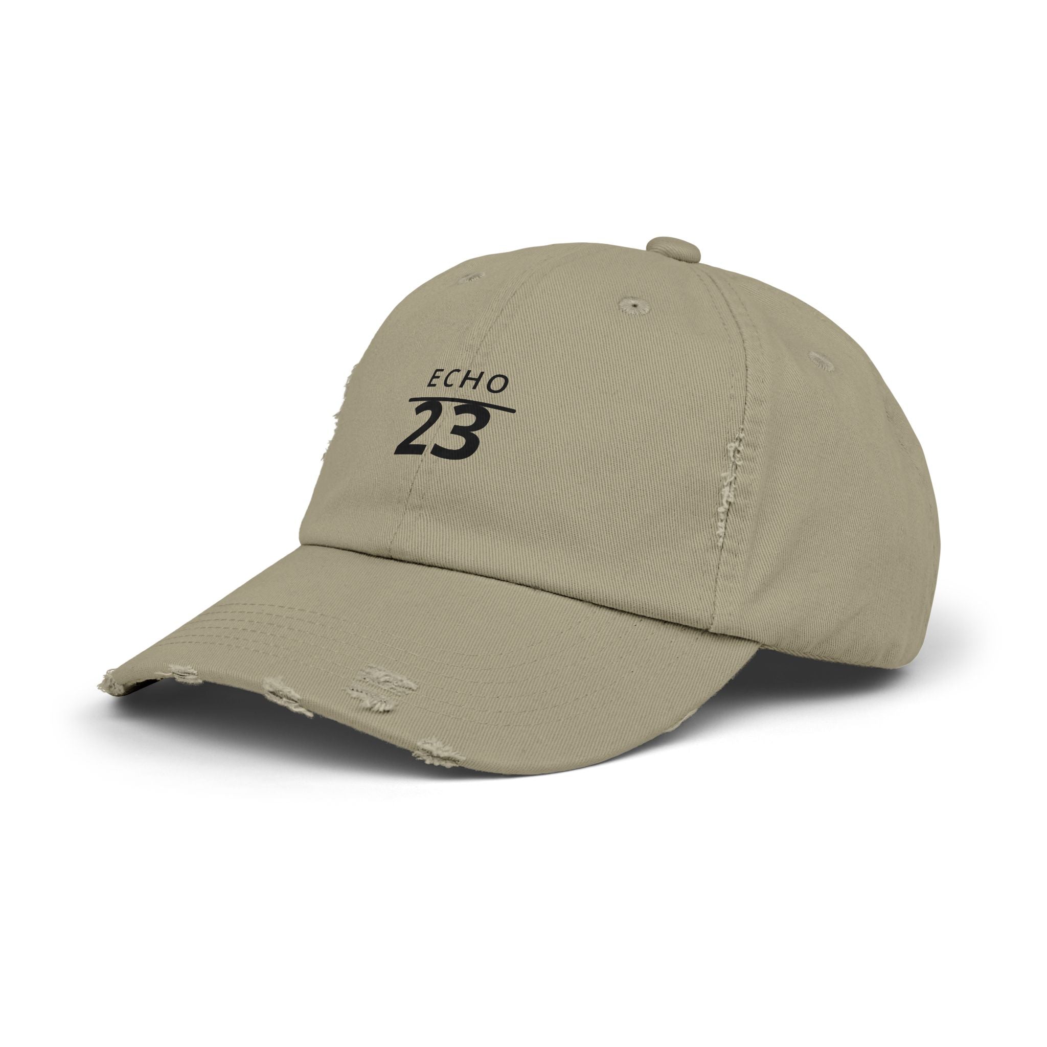 Distressed Echo 23 Baseball Cap — Vintage Washed Dad Hat