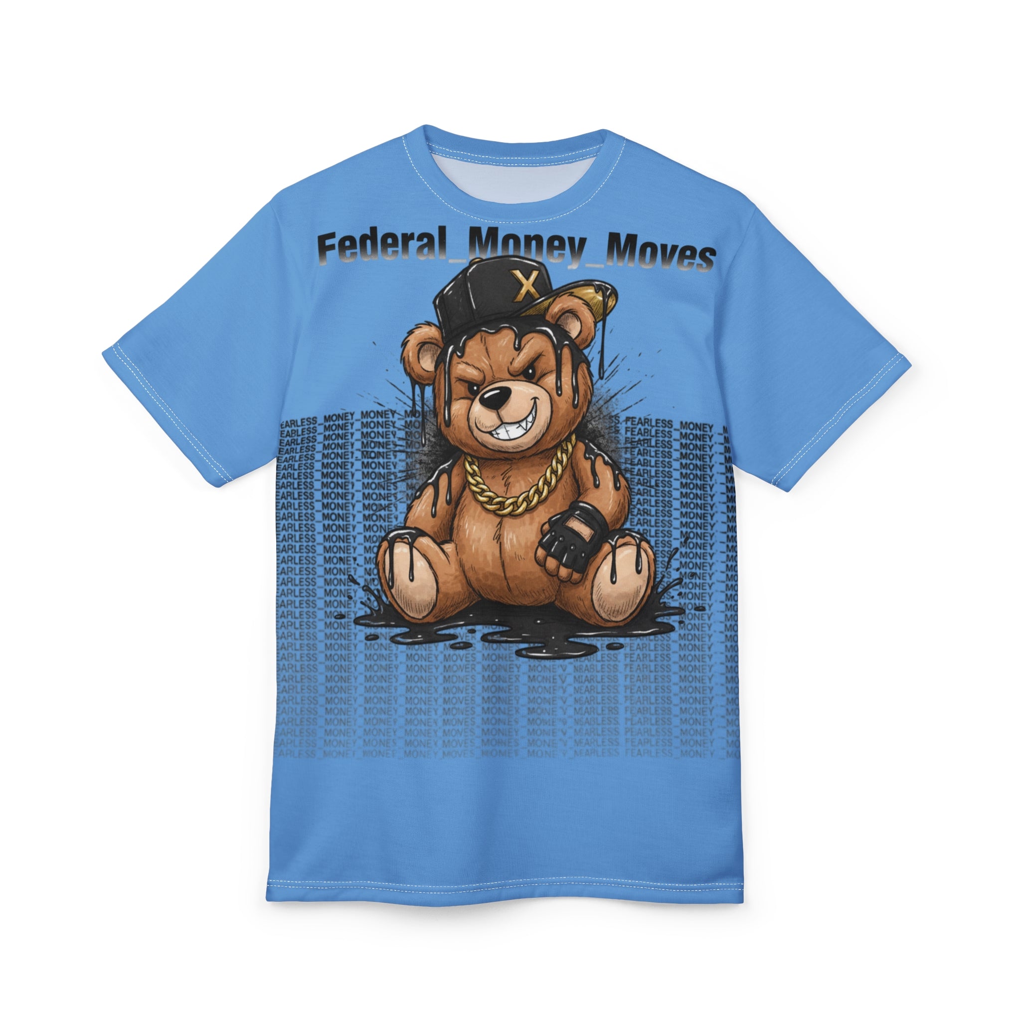 Bear Streetwear Tee — "Federal Money Moves" Graphic T‑Shirt