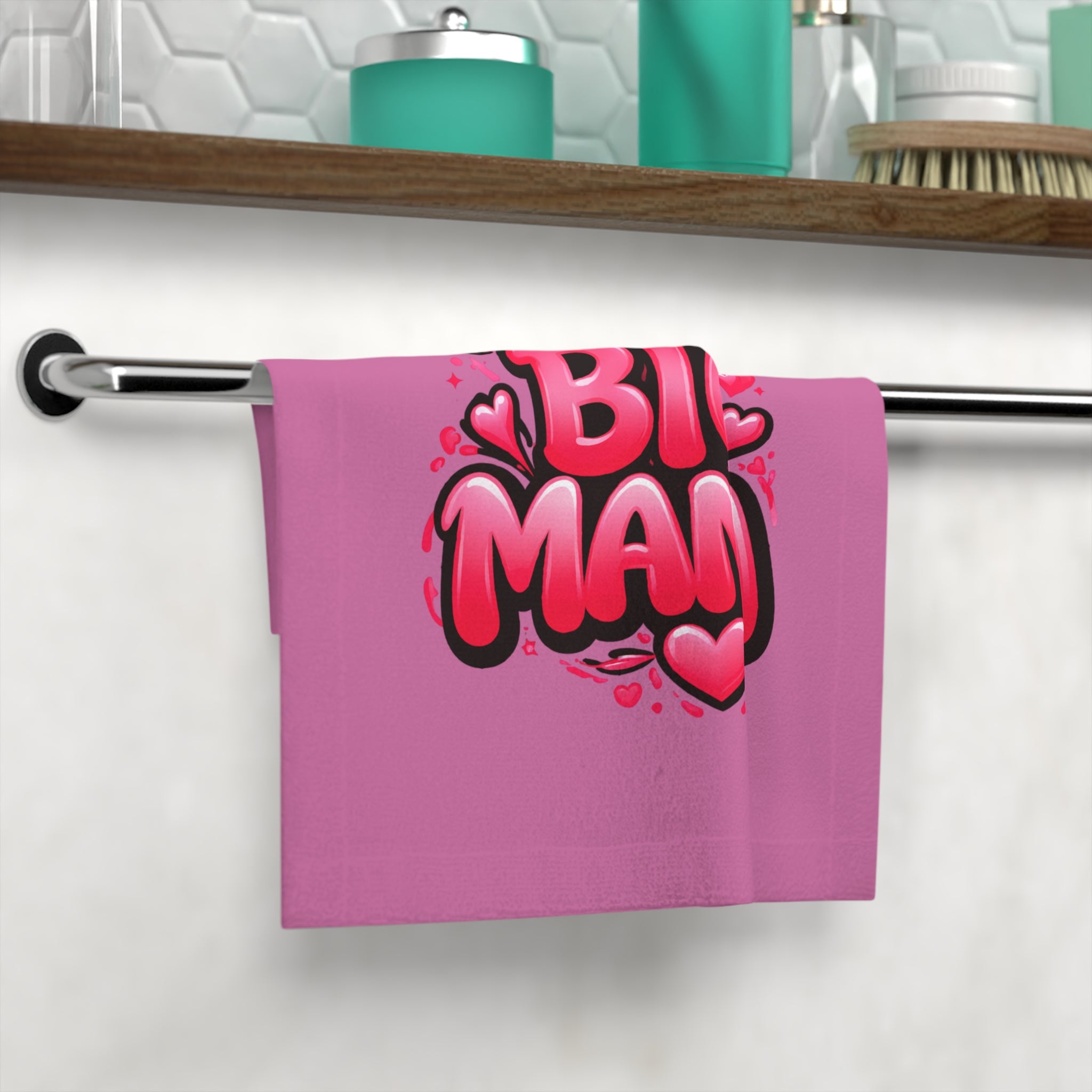 Big Mama Face Towel — Cute Crowned Typography Gift for Moms