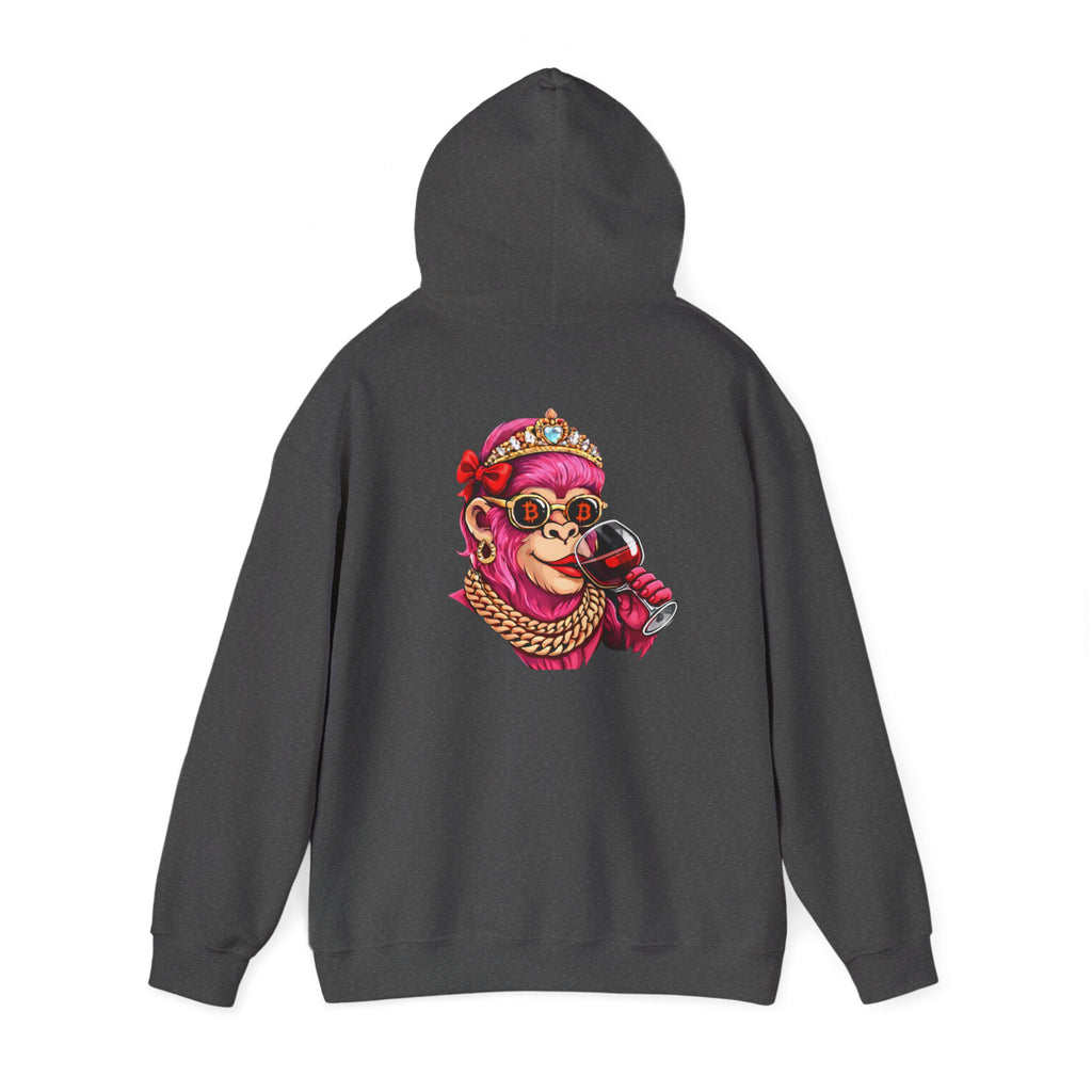 Hoodie — "She Doesn't Wear a Crown, She Wears It" Floral Empowerment Pullover