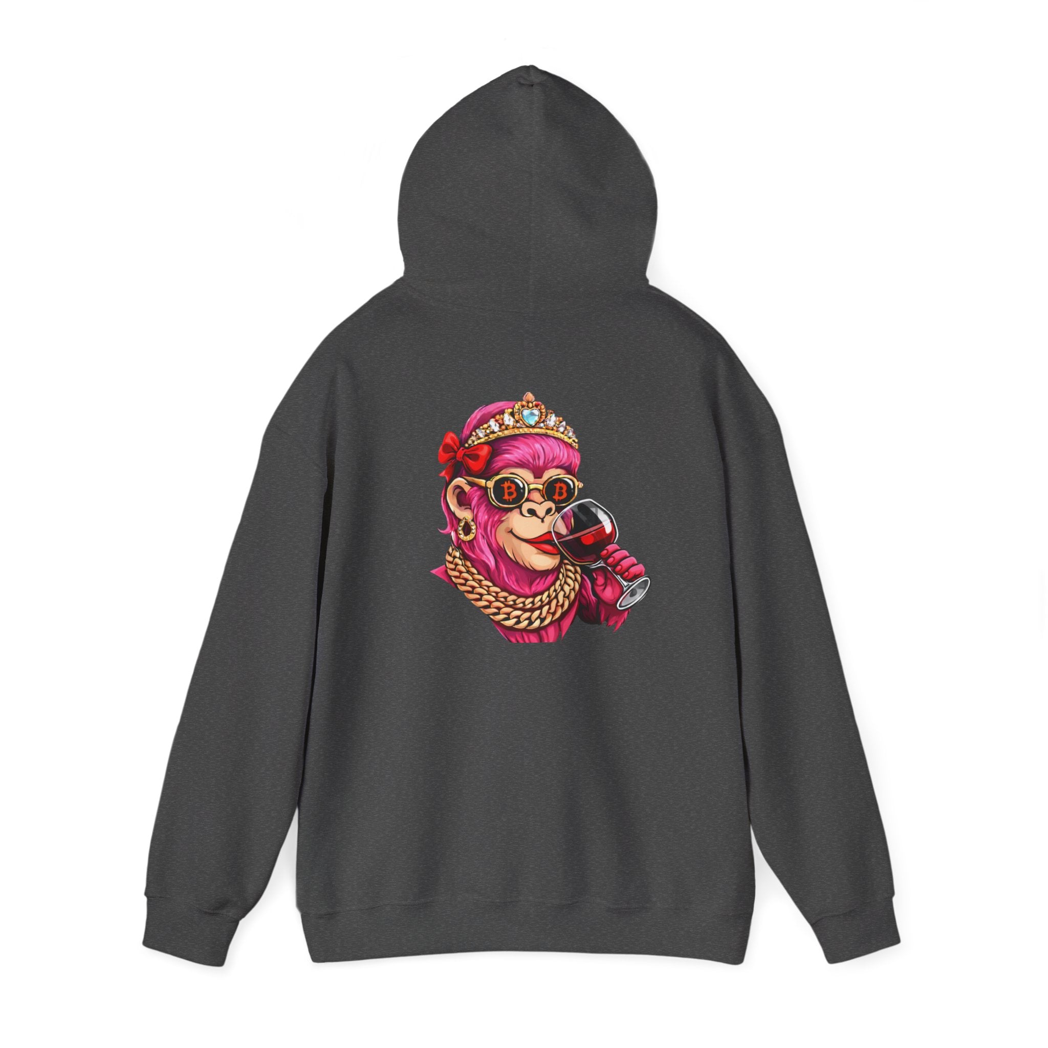 Hoodie — "She Doesn't Wear a Crown, She Wears It" Floral Empowerment Pullover