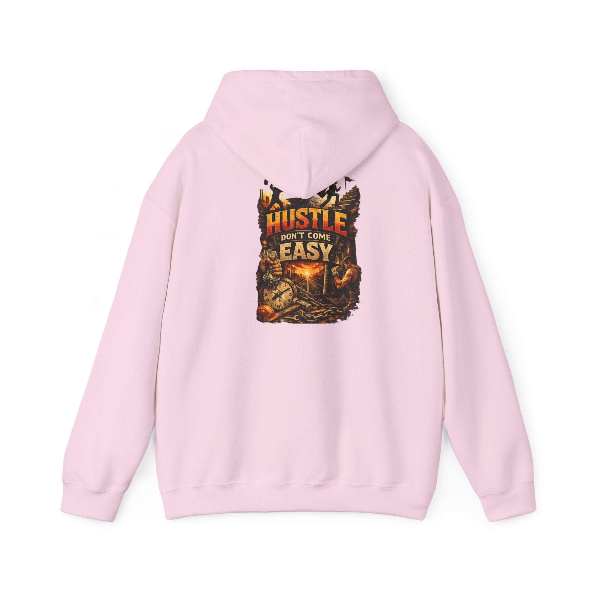 Grind Hoodie — “Hustle Isn’t Easy” Motivational Streetwear Hoodie