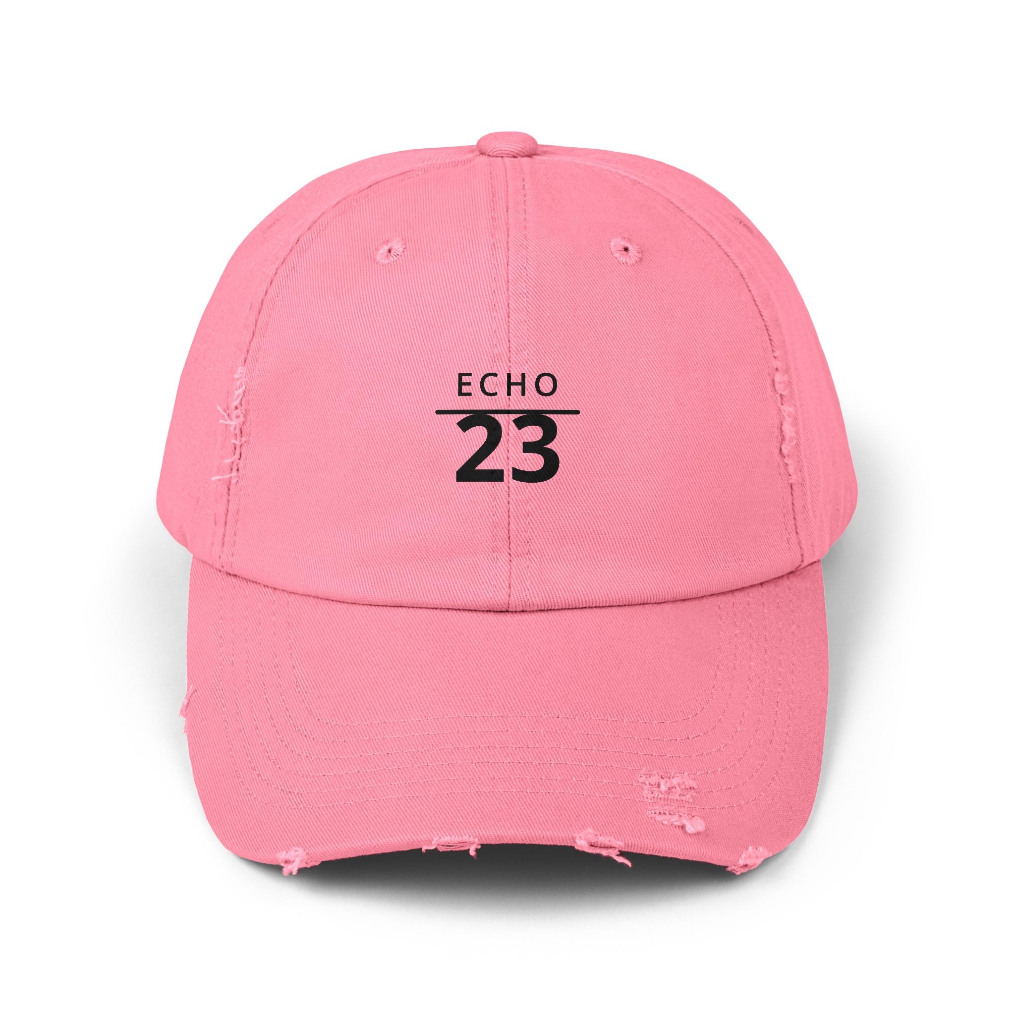 Distressed Echo 23 Baseball Cap — Vintage Washed Dad Hat