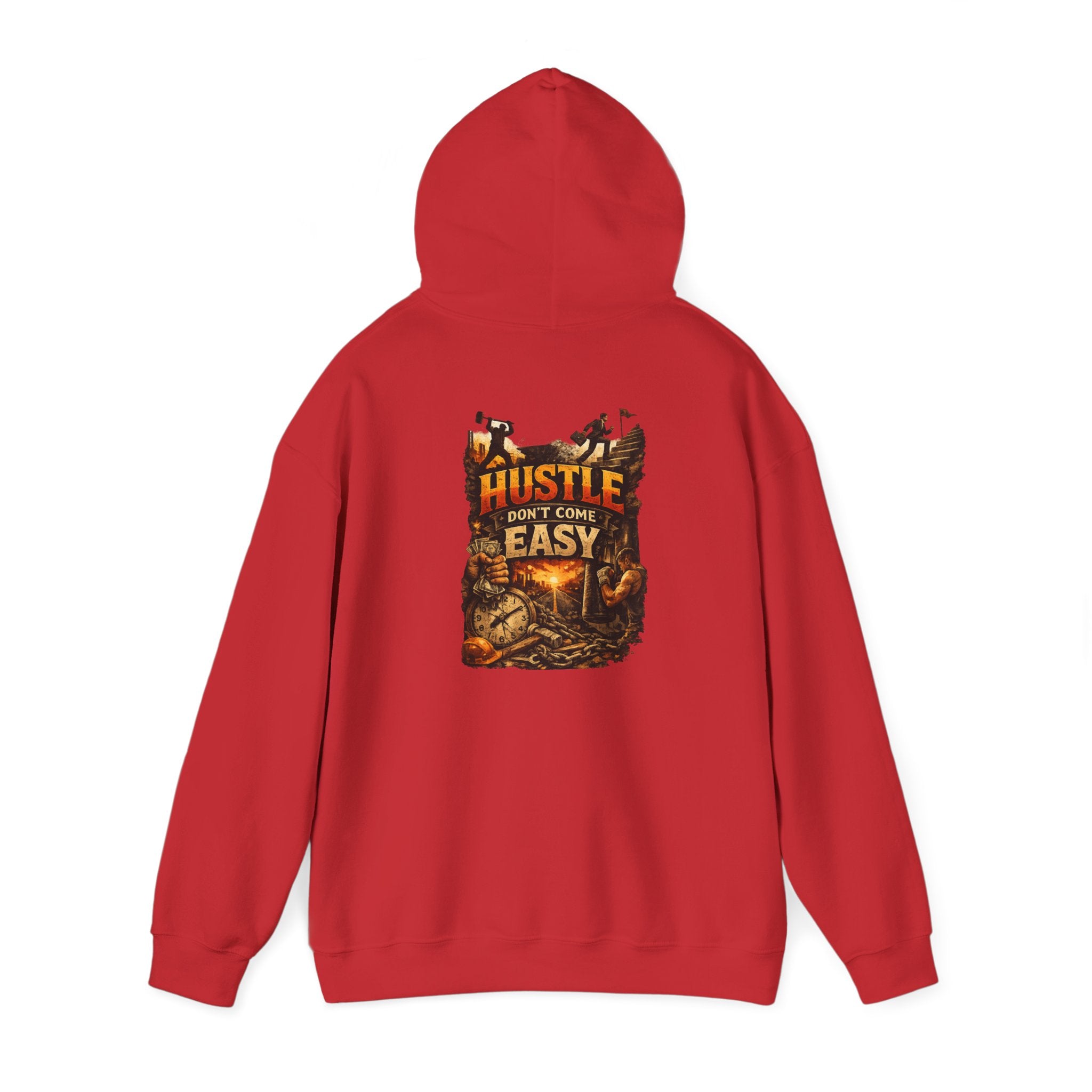 Grind Hoodie — “Hustle Isn’t Easy” Motivational Streetwear Hoodie
