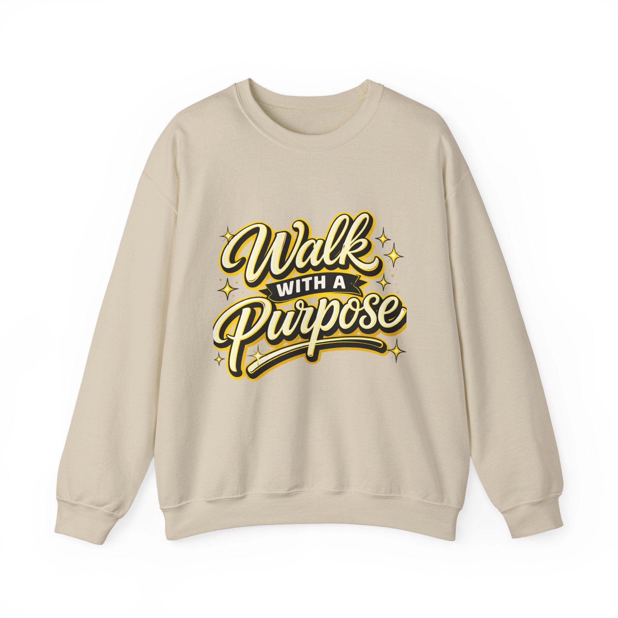 Walk With a Purpose Crewneck Sweatshirt — Inspirational Graphic Pullover