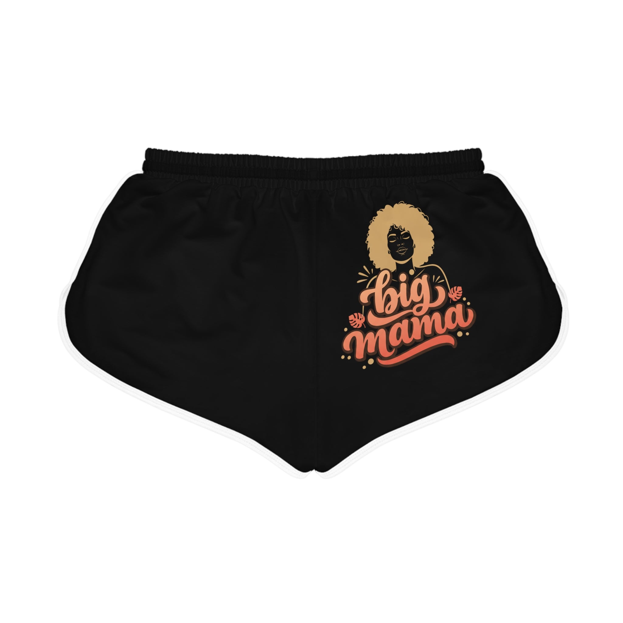 Big Mama Relaxed Shorts — Women's Retro Afro Graphic Lounge Shorts