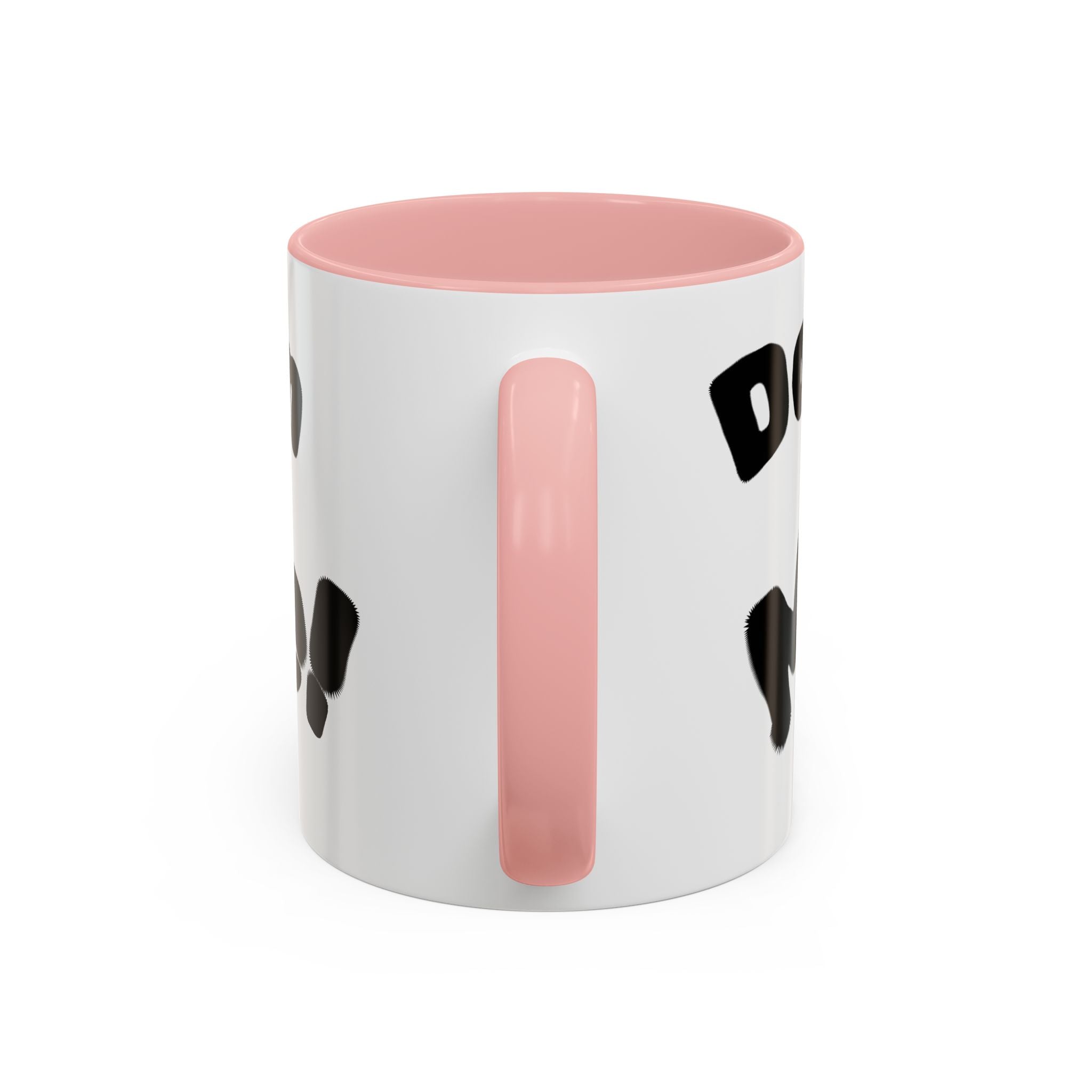 Accent Coffee Mug — "Don’t Mean Mug Me!" Black-Accent Funny Coffee Cup