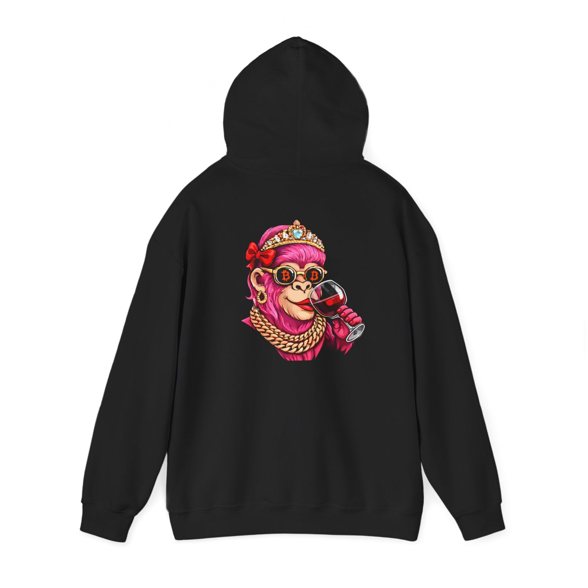 Hoodie — "She Doesn't Wear a Crown, She Wears It" Floral Empowerment Pullover