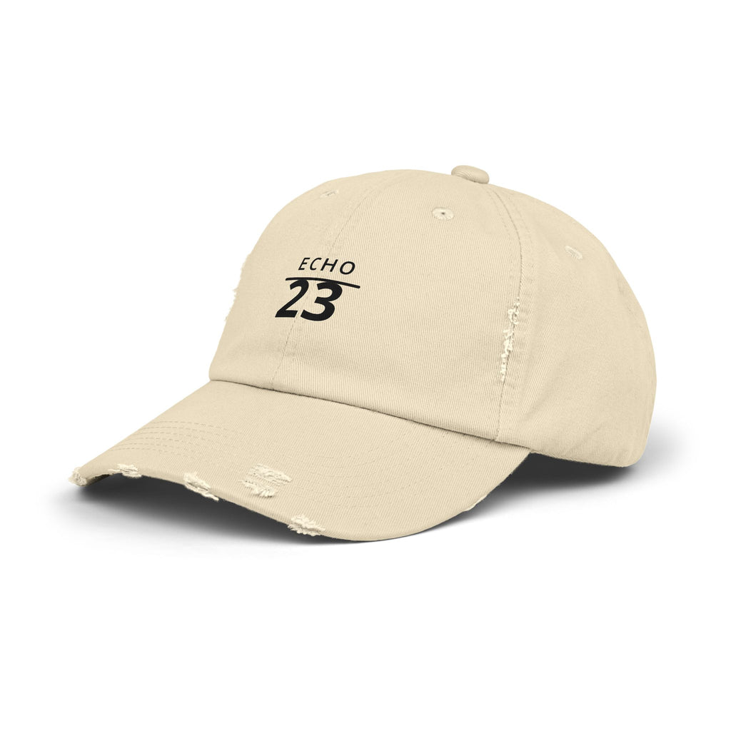Distressed Echo 23 Baseball Cap — Vintage Washed Dad Hat