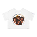 Cropped T-Shirt — "Never Let Your Crown Tilt" Black Women Empowerment Graphic