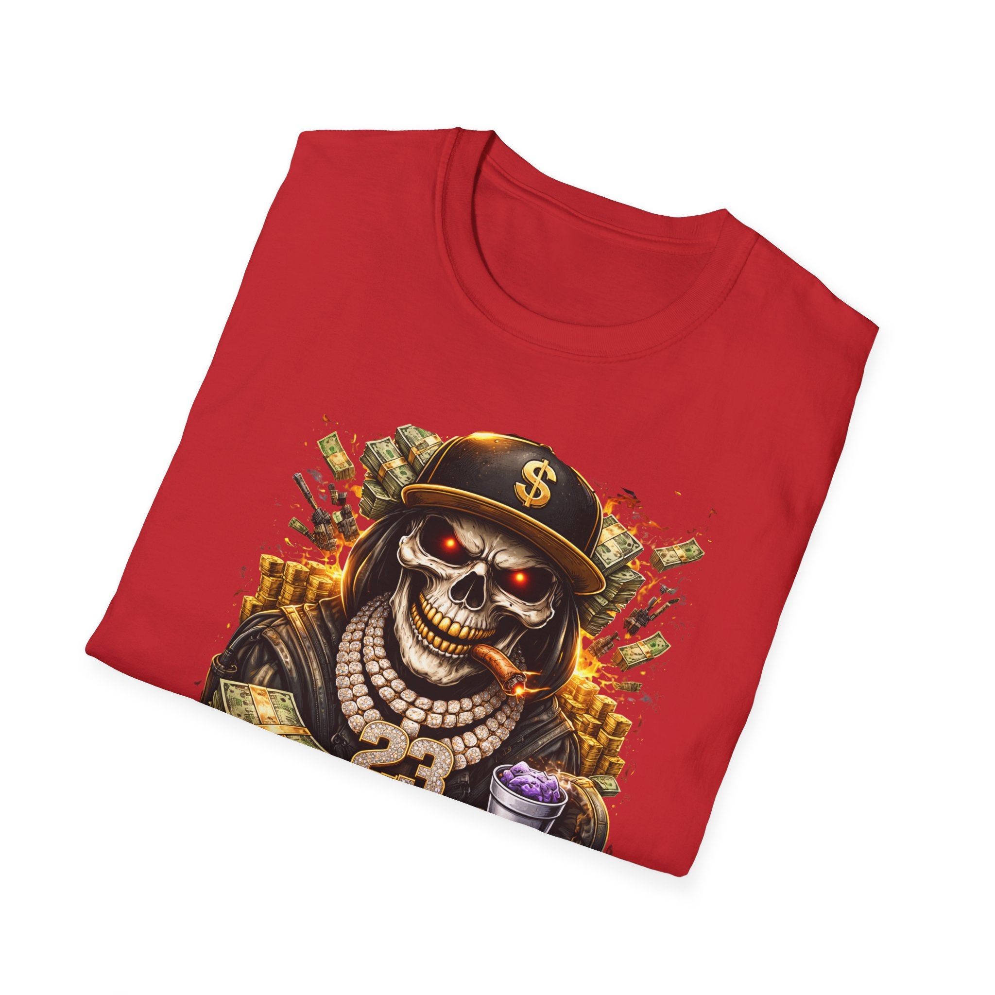 Skull Money Tee — "Respectfully" Streetwear Graphic T-Shirt