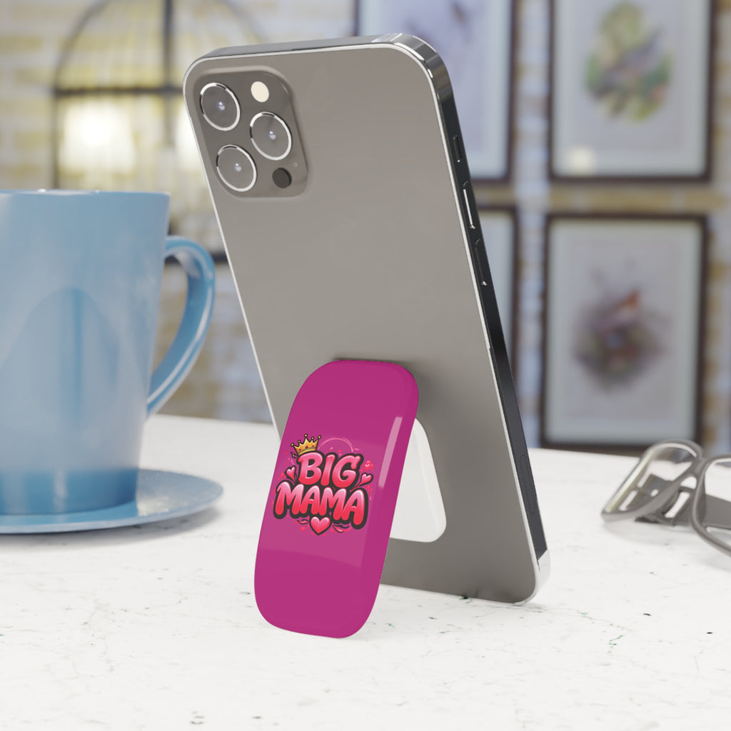 Big Mama Phone Grip - Pink Click-On Phone Stand & Holder