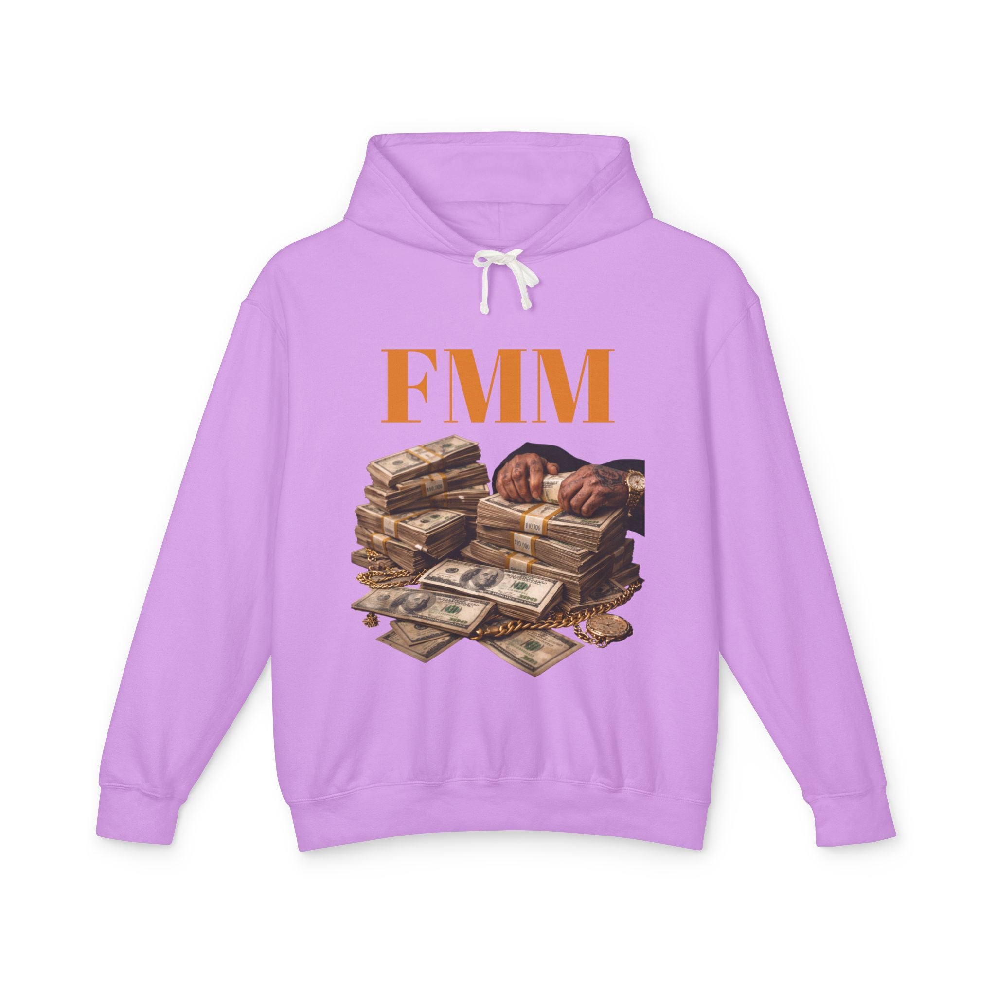 FMM Cash Pile Hoodie — Fearless Money Moves Graphic Hooded Sweatshirt