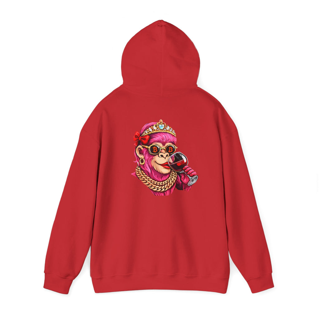 Hoodie — "She Doesn't Wear a Crown, She Wears It" Floral Empowerment Pullover