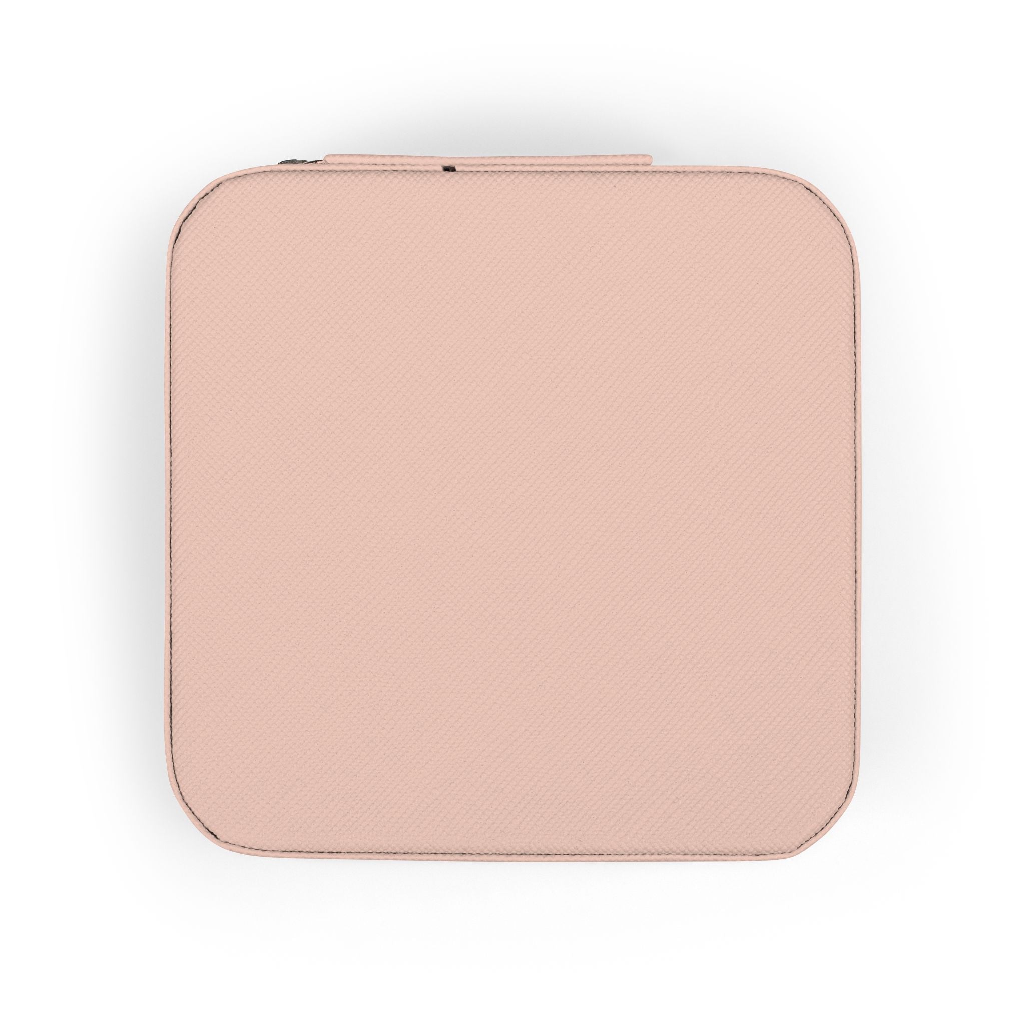 Compact Pink Jewelry Travel Case – Portable Ring & Earring Organizer