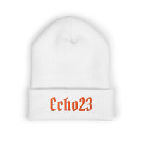 Embroidered 'Echo23' Classic Cuffed Beanie — Cozy Streetwear Knit Hat