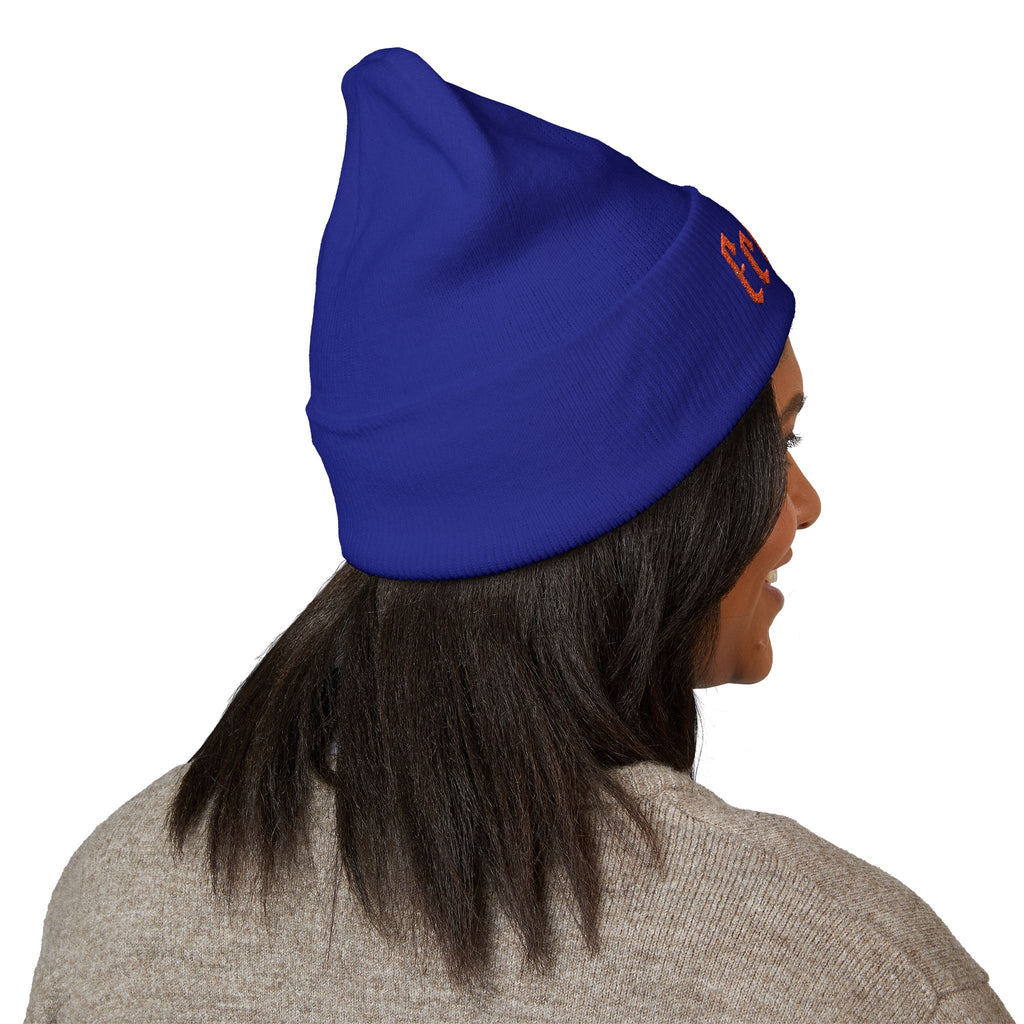 Embroidered 'Echo23' Classic Cuffed Beanie — Cozy Streetwear Knit Hat