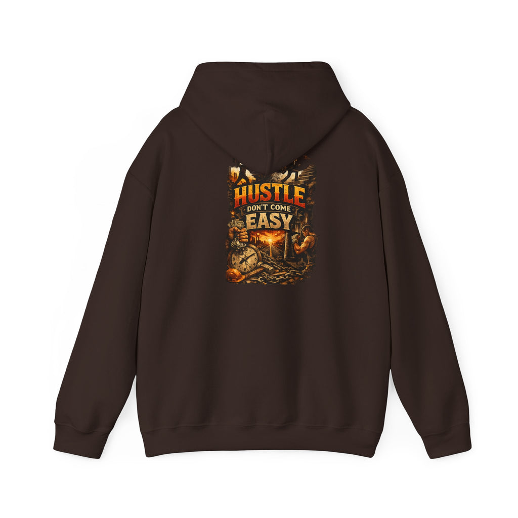 Grind Hoodie — “Hustle Isn’t Easy” Motivational Streetwear Hoodie