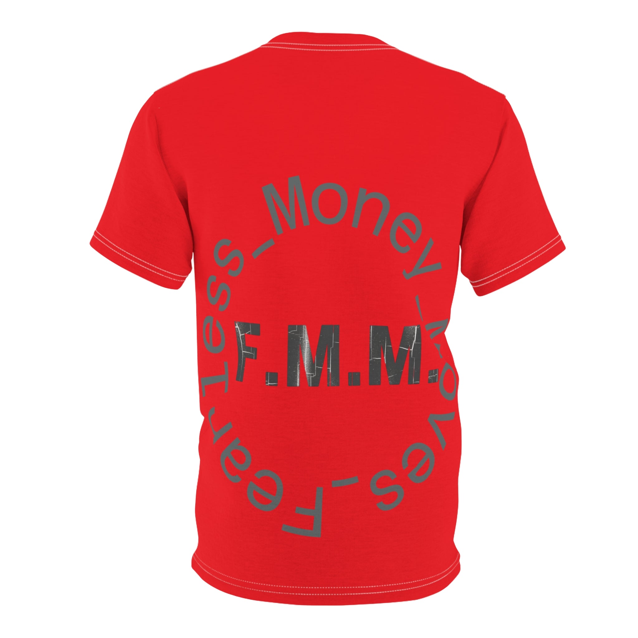 Red FMM Money Stacks Tee — Graphic All-Over Print Shirt