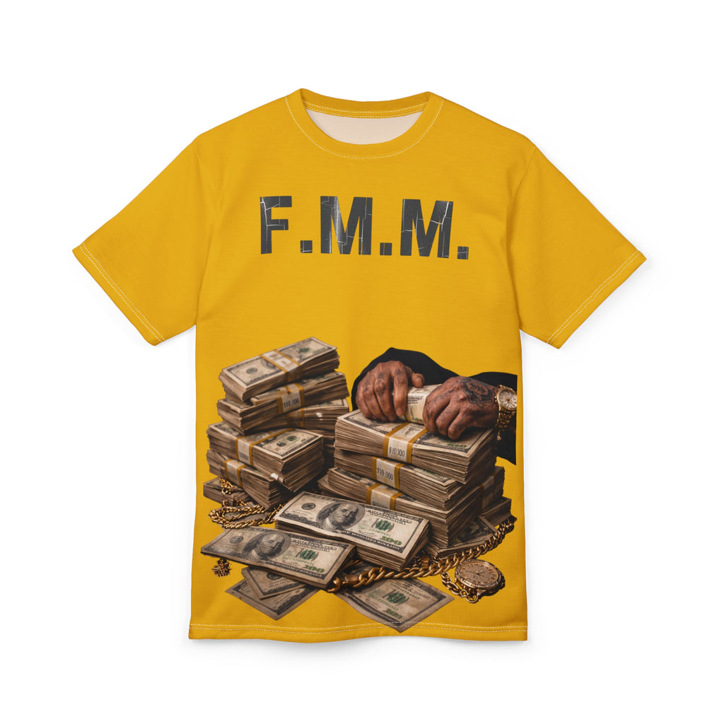 FMM Money Stacks Tee — Graphic All-Over Print Shirt