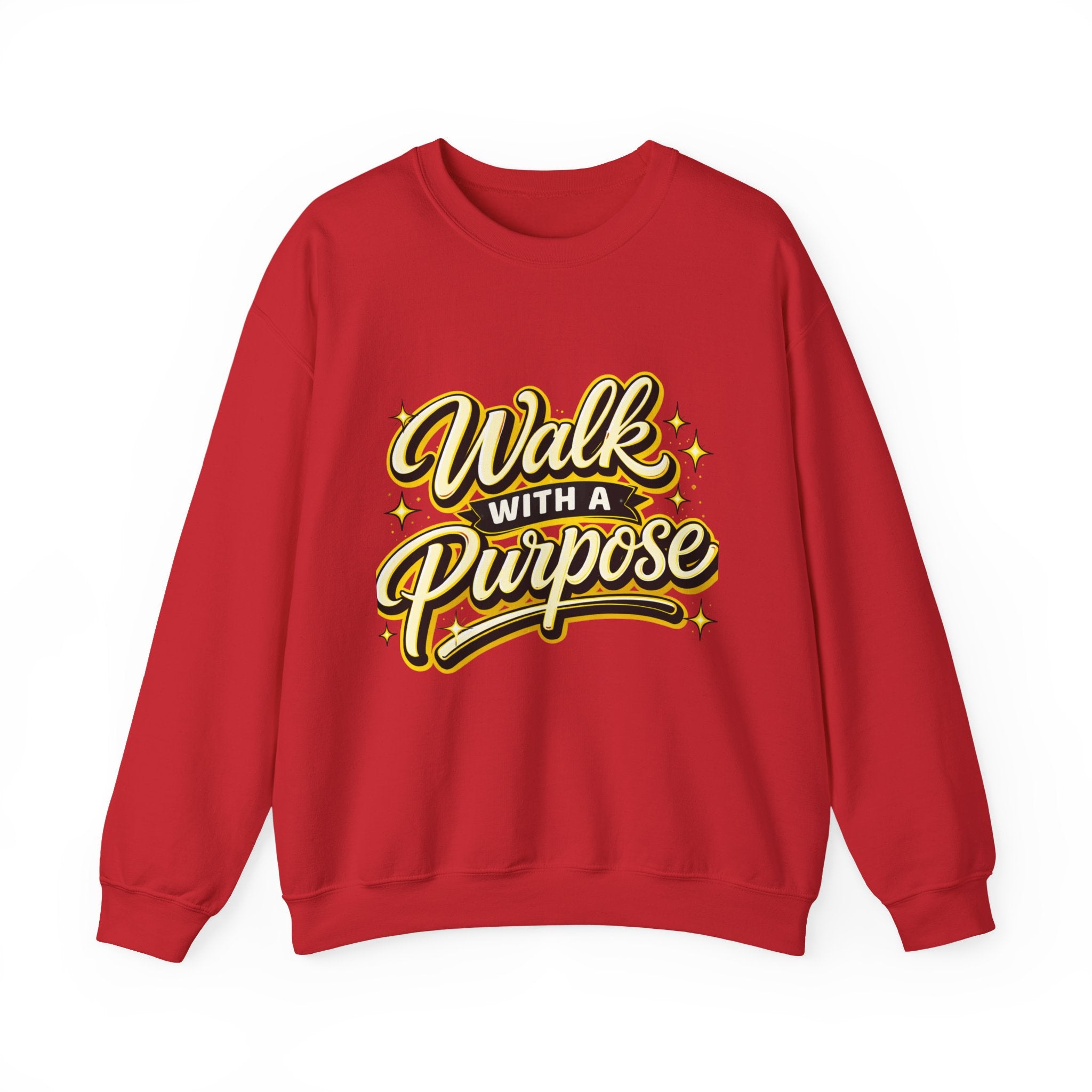 Walk With a Purpose Crewneck Sweatshirt — Inspirational Graphic Pullover