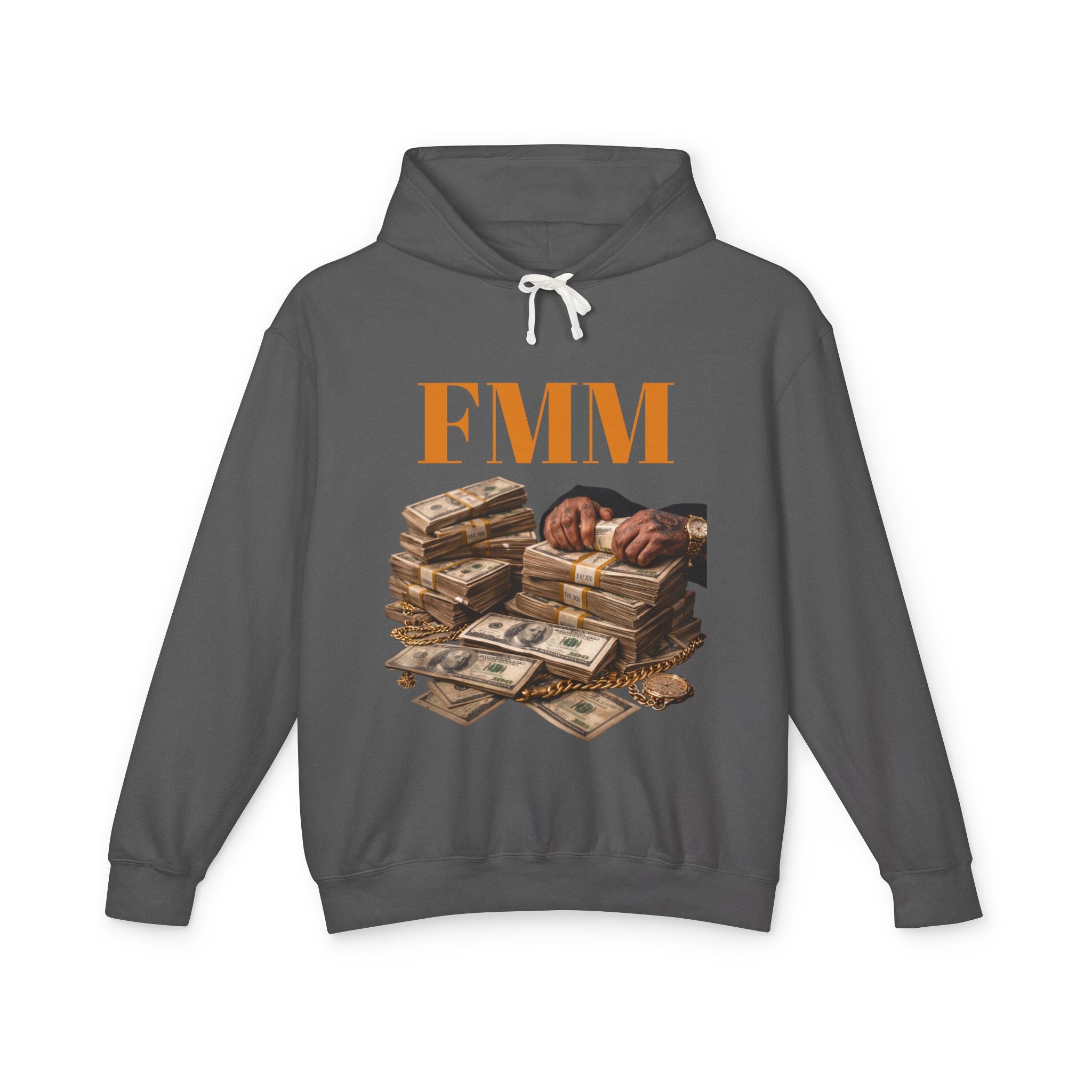 FMM Cash Pile Hoodie — Fearless Money Moves Graphic Hooded Sweatshirt