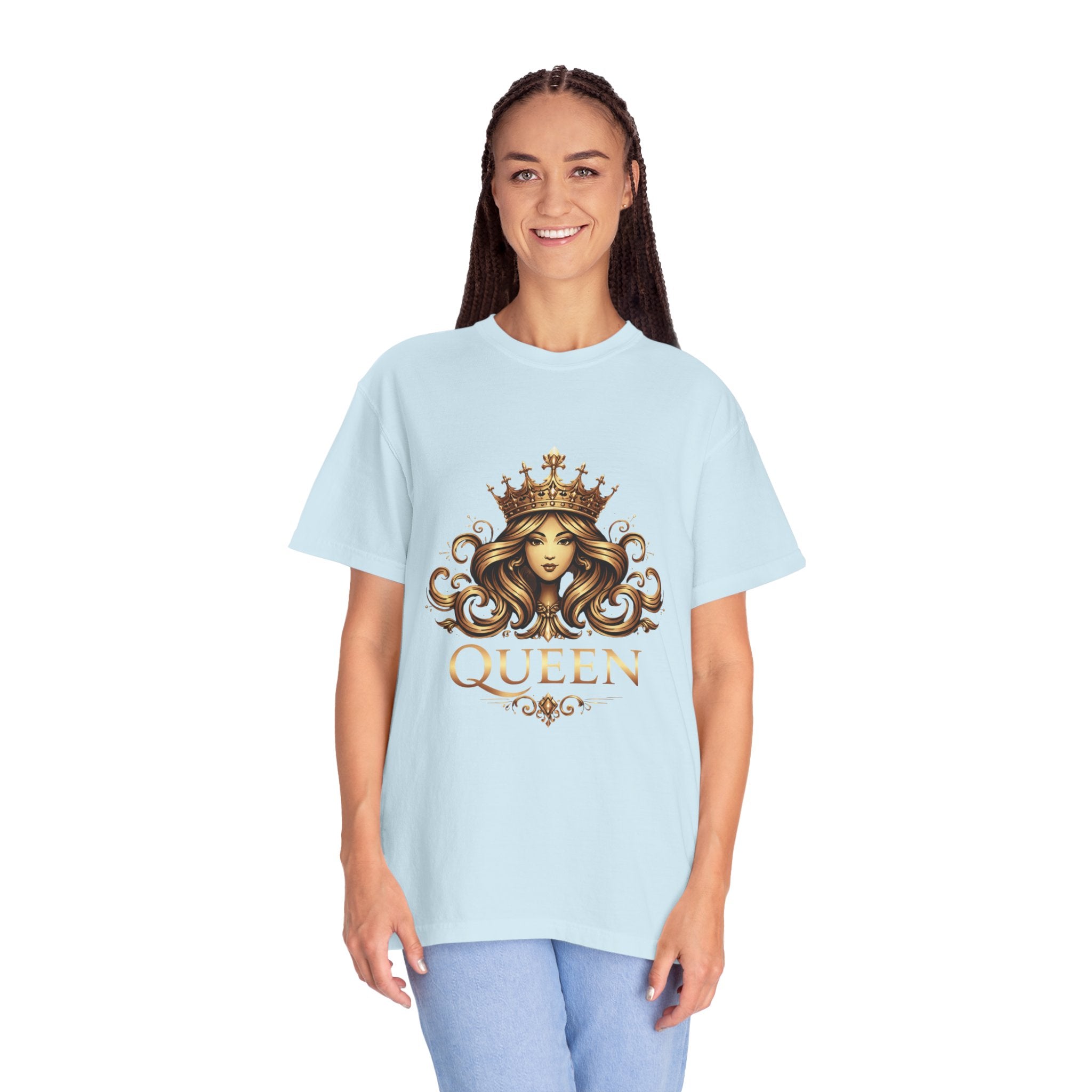Queen Crown Graphic T-Shirt — Regal Women’s King/Queen Tee