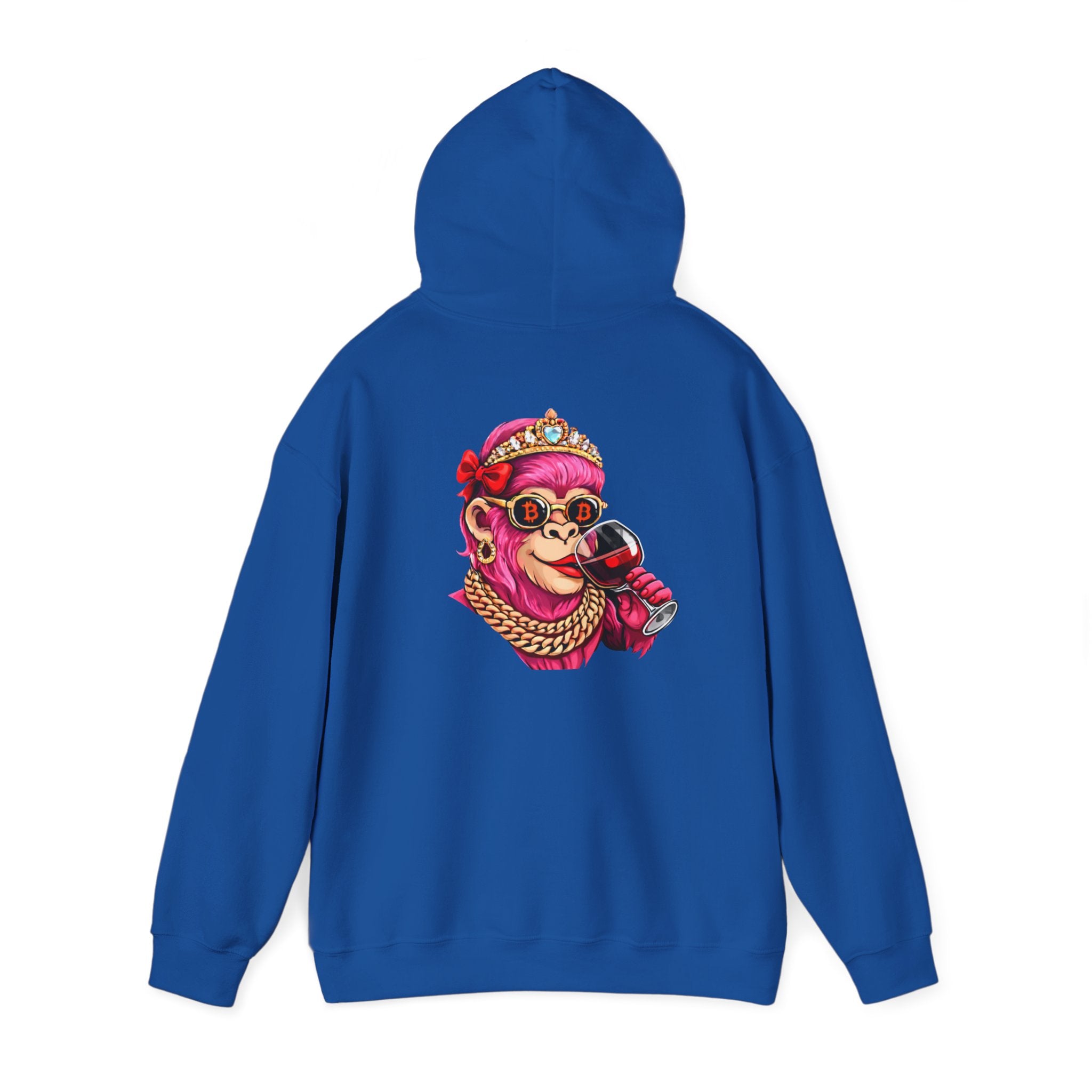 Hoodie — "She Doesn't Wear a Crown, She Wears It" Floral Empowerment Pullover
