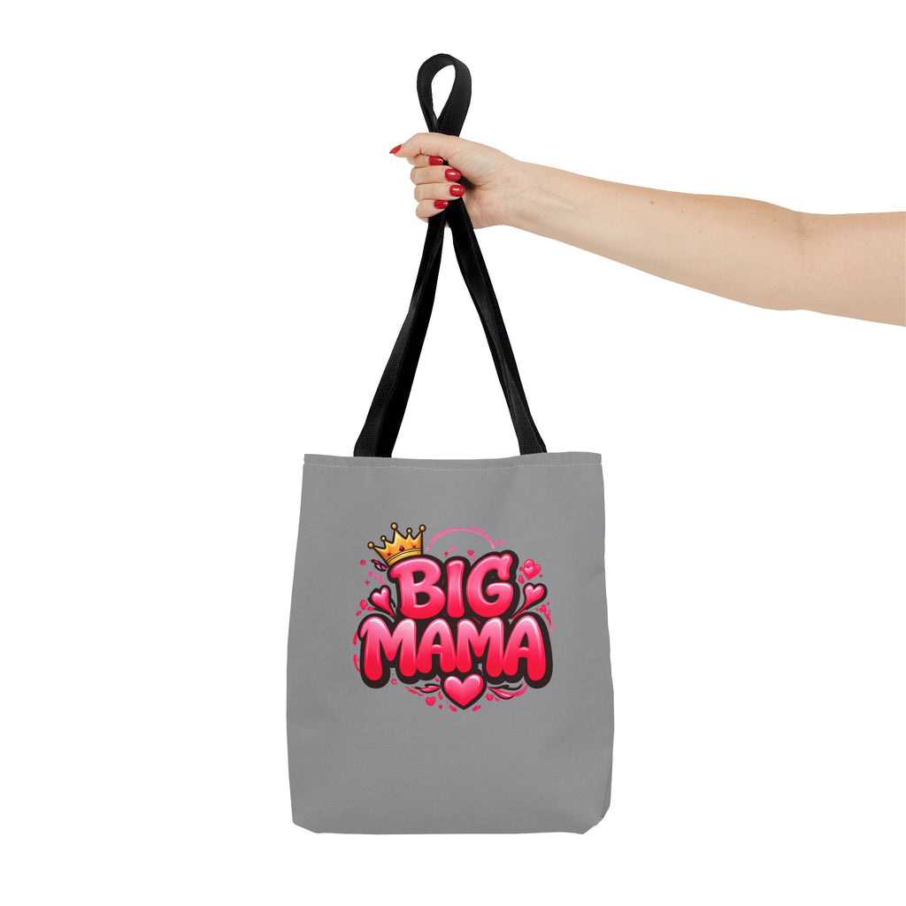 Big Mama Tote Bag — Cute Pink Crown Graphic Tote for Moms, Mother’s Day Gift