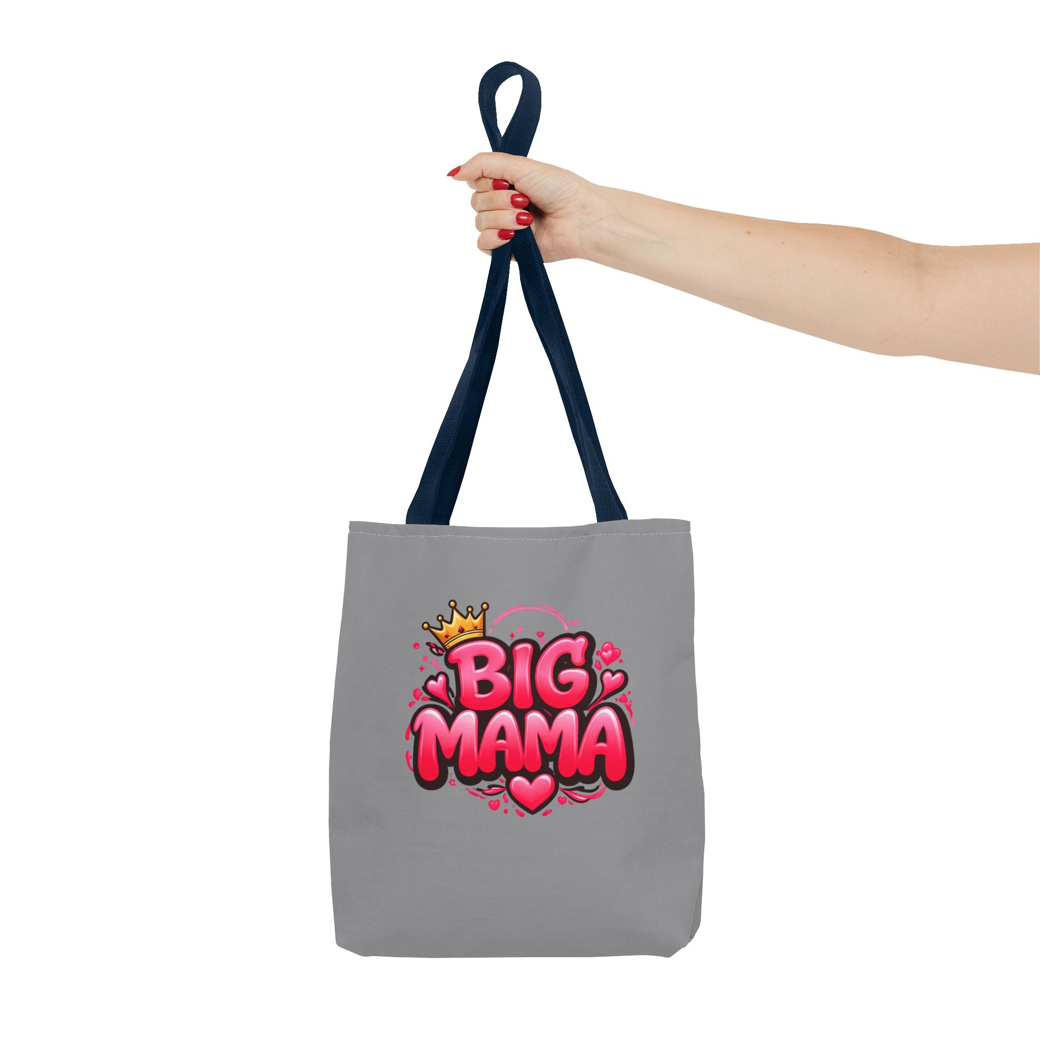 Big Mama Tote Bag — Cute Pink Crown Graphic Tote for Moms, Mother’s Day Gift