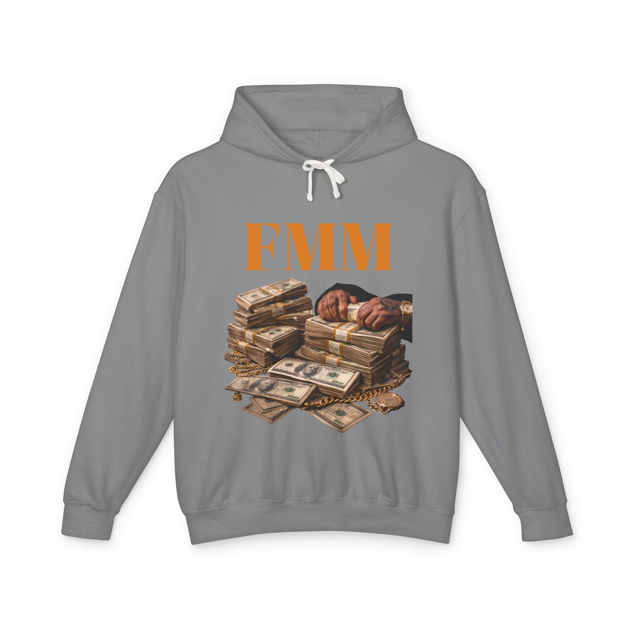 FMM Cash Pile Hoodie — Fearless Money Moves Graphic Hooded Sweatshirt