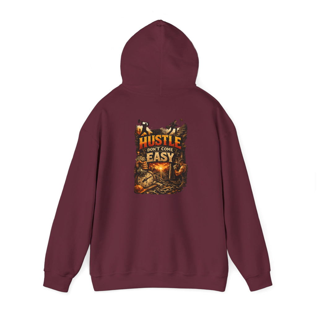 Grind Hoodie — “Hustle Isn’t Easy” Motivational Streetwear Hoodie