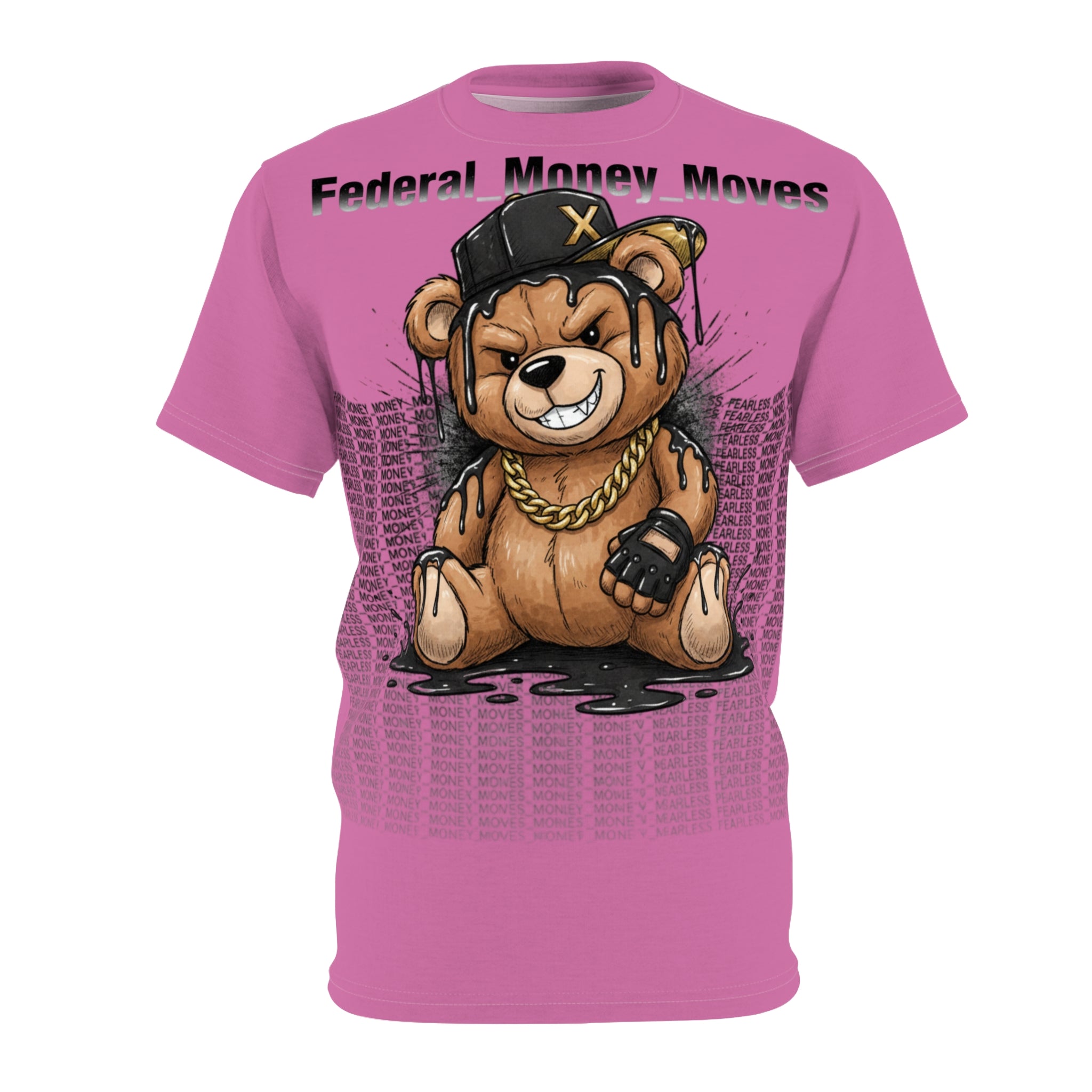 Bear Streetwear Tee — "Federal Money Moves" Graphic T‑Shirt