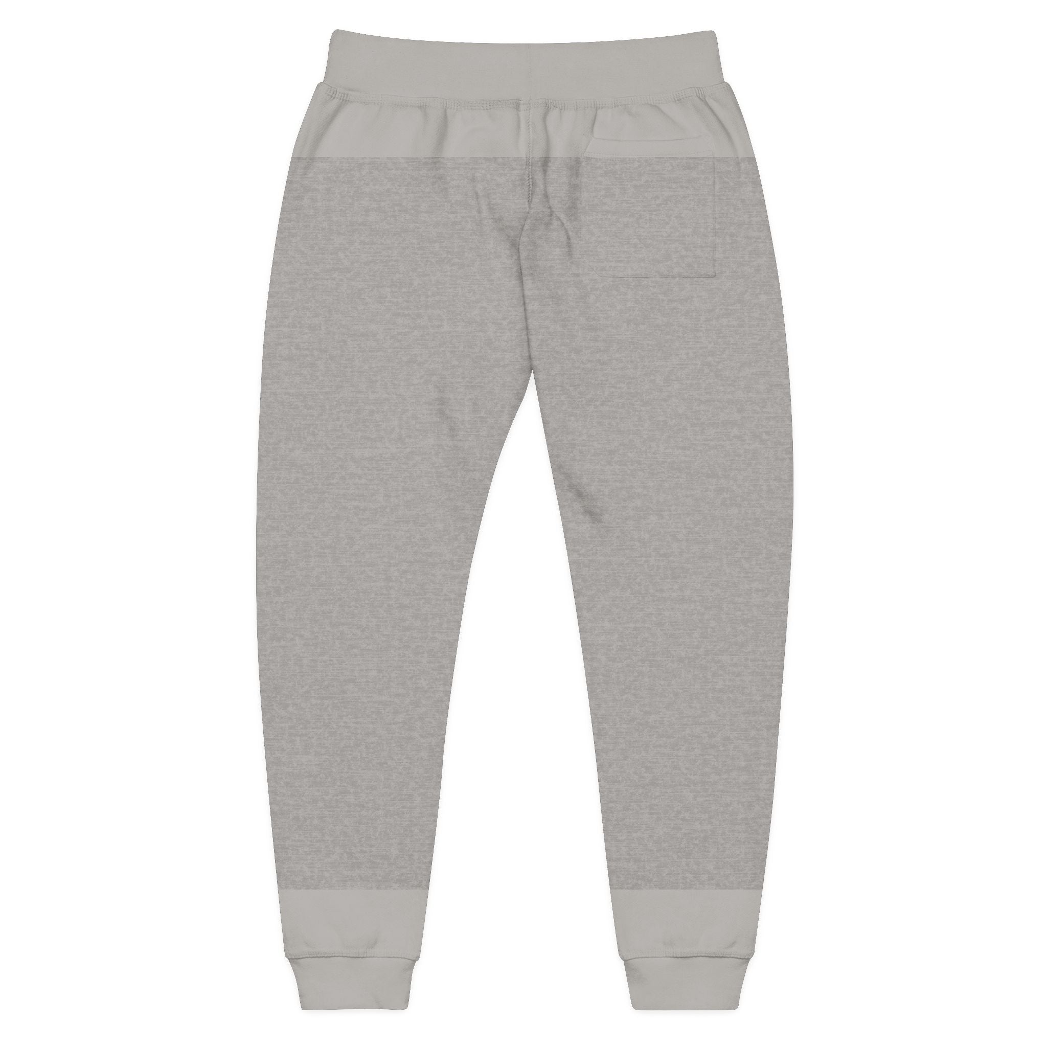 Embroidered 'Echo23' Fleece Sweatpants — Cozy White Joggers