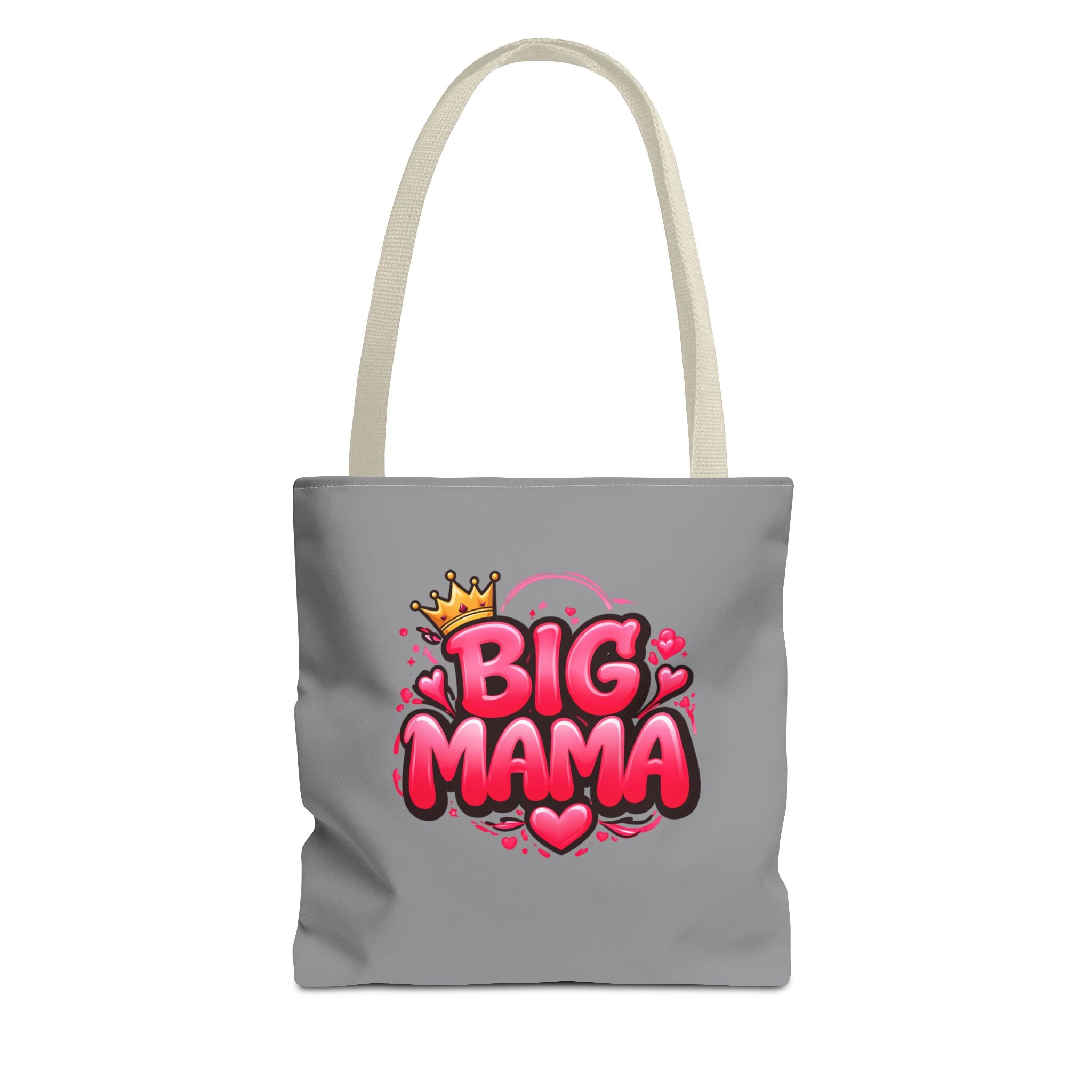 Big Mama Tote Bag — Cute Pink Crown Graphic Tote for Moms, Mother’s Day Gift