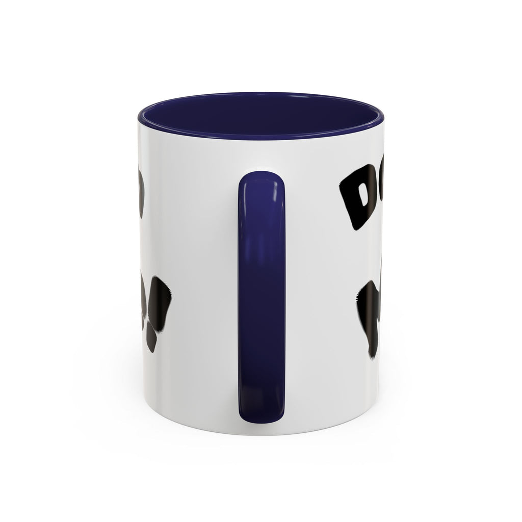 Accent Coffee Mug — "Don’t Mean Mug Me!" Black-Accent Funny Coffee Cup