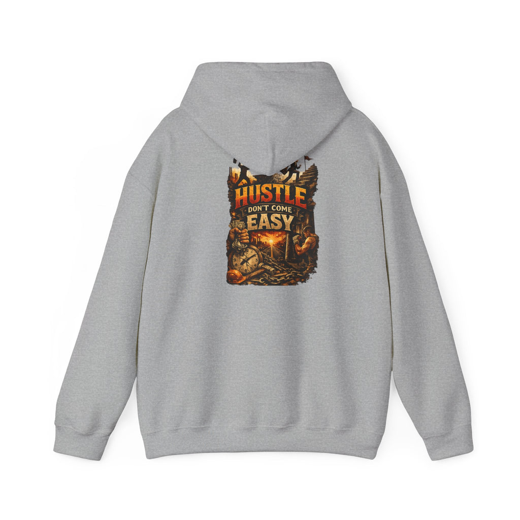 Grind Hoodie — “Hustle Isn’t Easy” Motivational Streetwear Hoodie