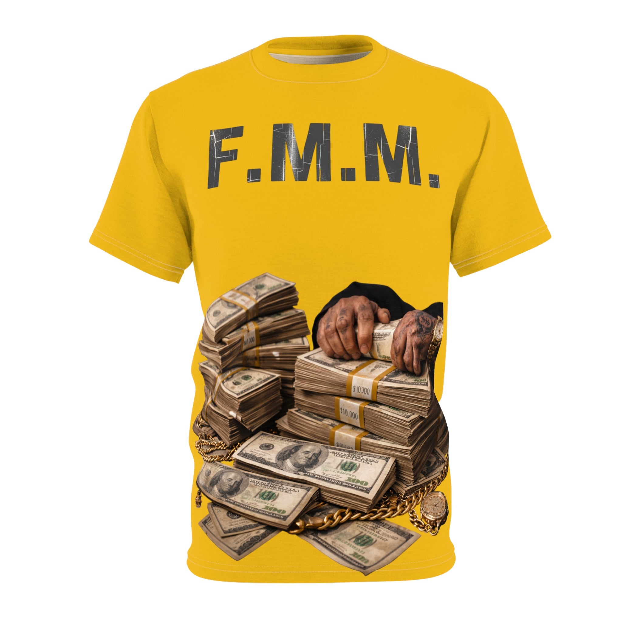 FMM Money Stacks Tee — Graphic All-Over Print Shirt