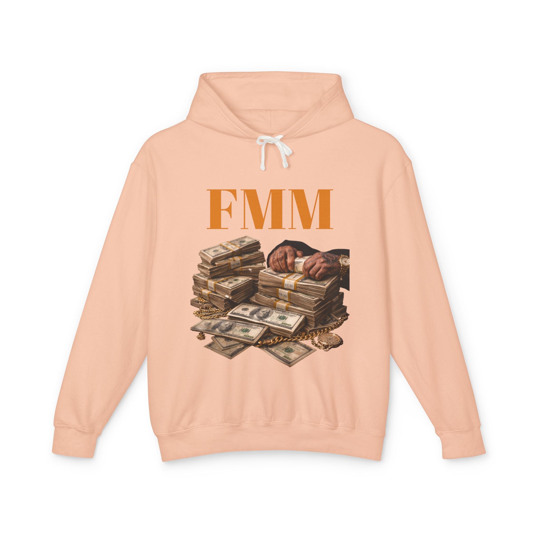 FMM Cash Pile Hoodie — Fearless Money Moves Graphic Hooded Sweatshirt