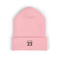 Echo 23 Embroidered Cuffed Beanie — Minimal Knit Winter Hat