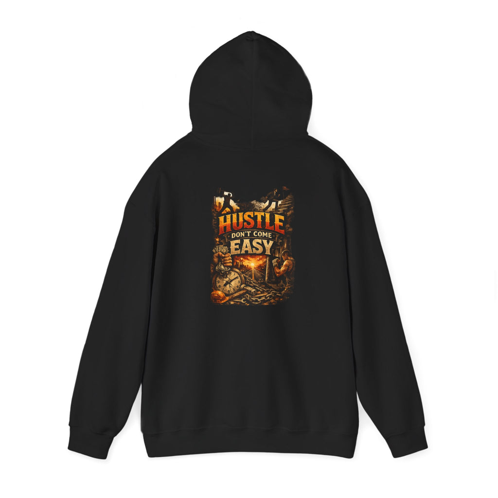 Grind Hoodie — “Hustle Isn’t Easy” Motivational Streetwear Hoodie