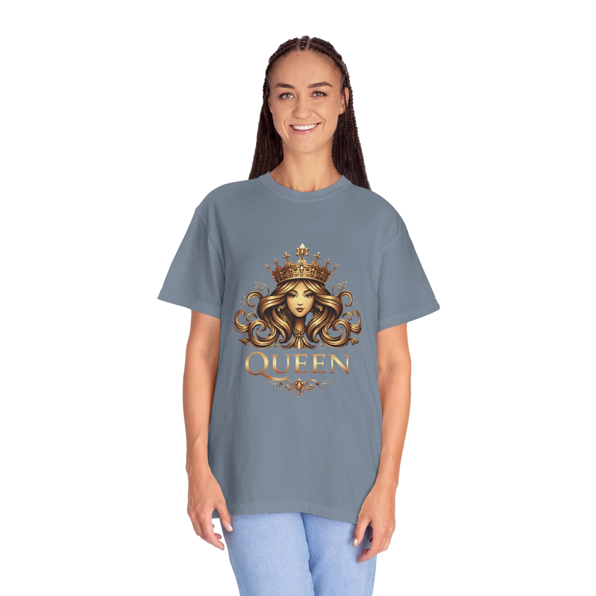 Queen Crown Graphic T-Shirt — Regal Women’s King/Queen Tee