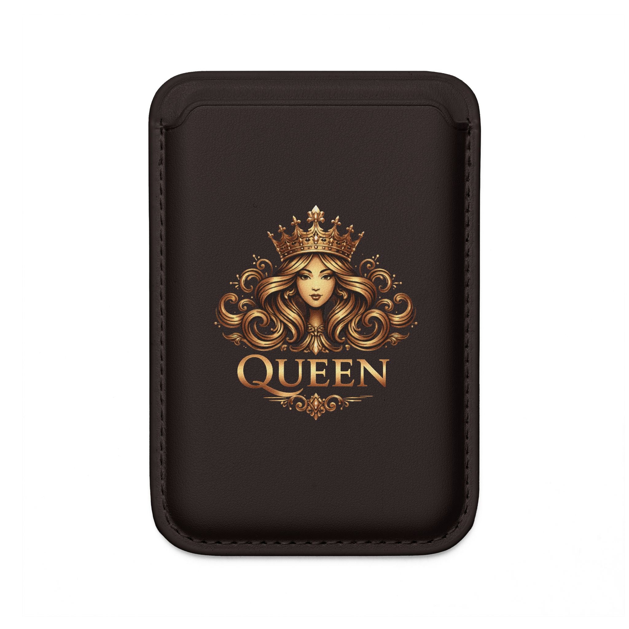 Queen Crown Vegan MagSafe Wallet — Regal Card Holder for Women